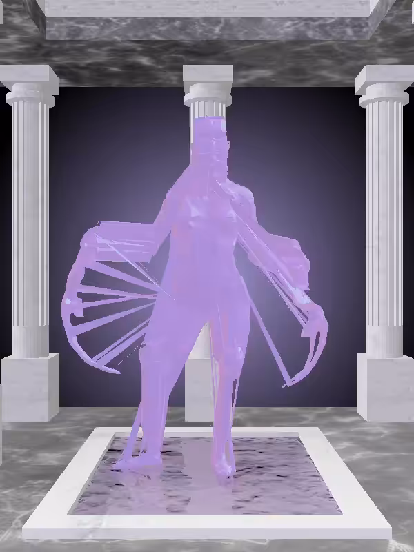 HeavenComputer: The Fragmented Victorious Bright Purple Woman #3529