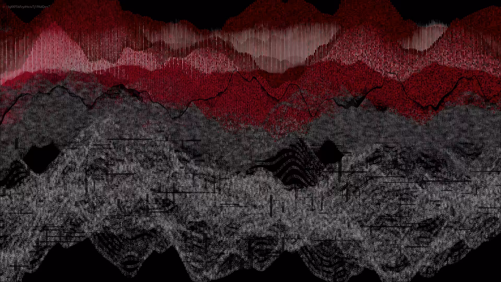 Pixel rain in a data landsacape #100