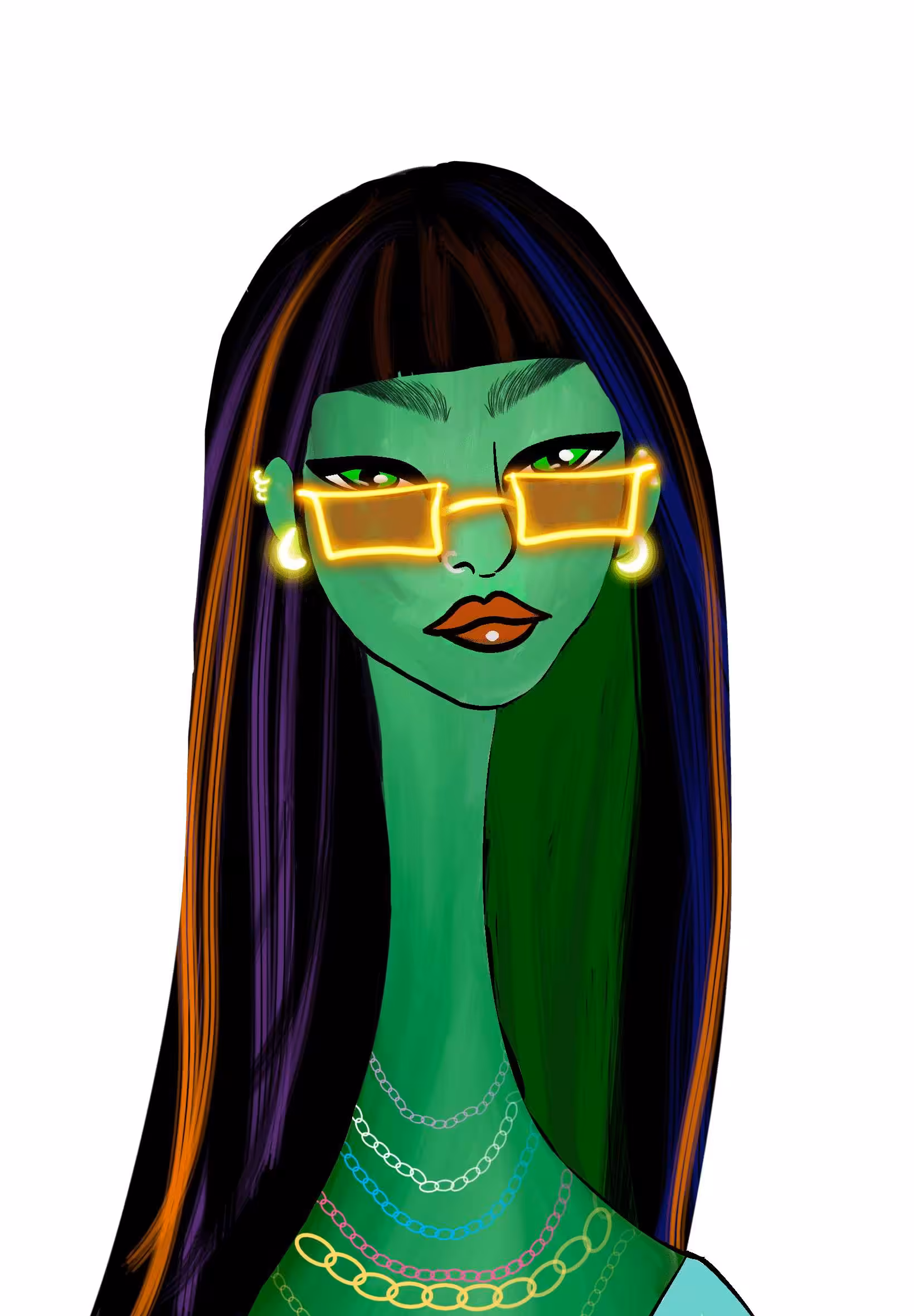Long Neckie Ladies: Long Neckie Lady #878