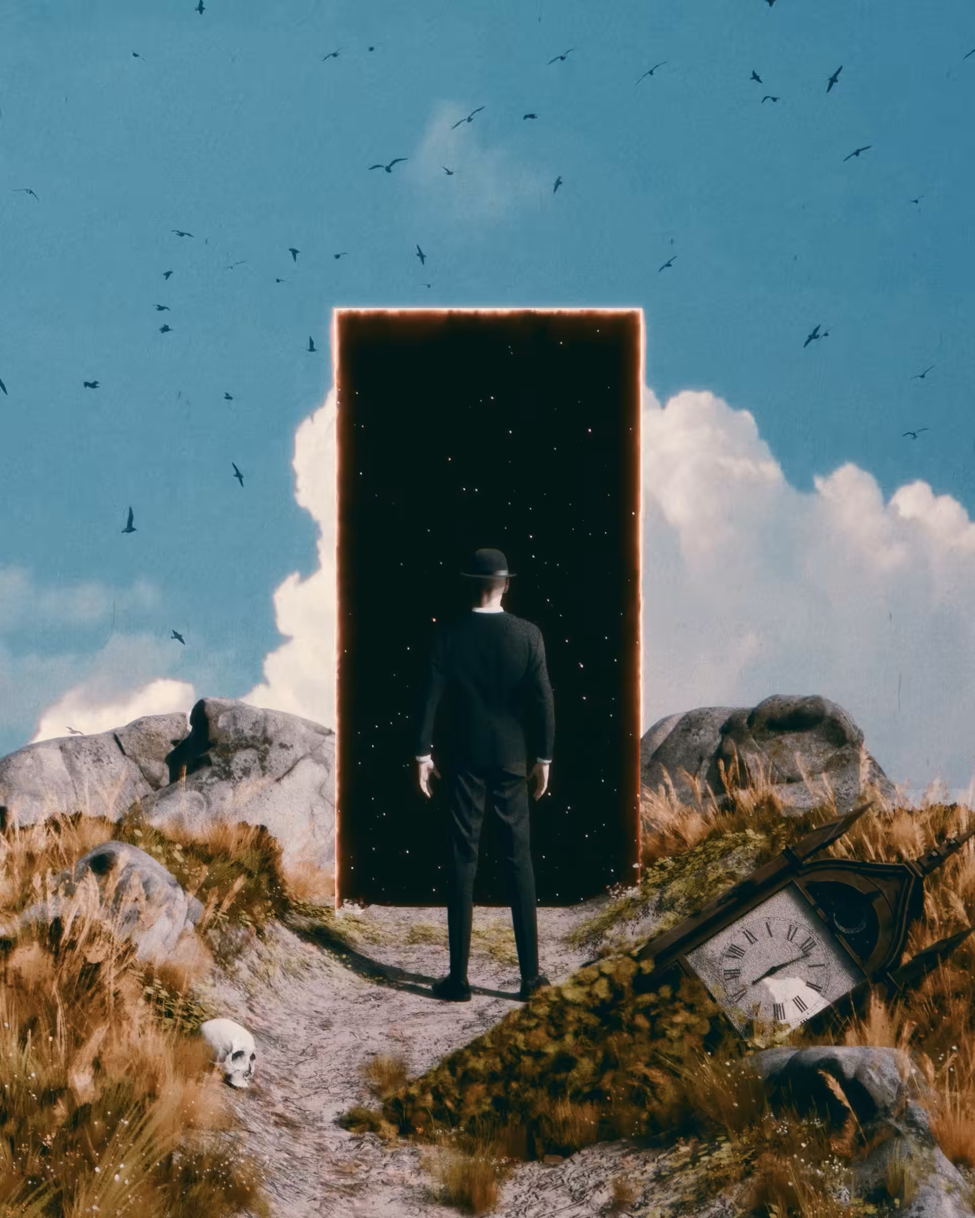 When the mind stands still, the world moves without us