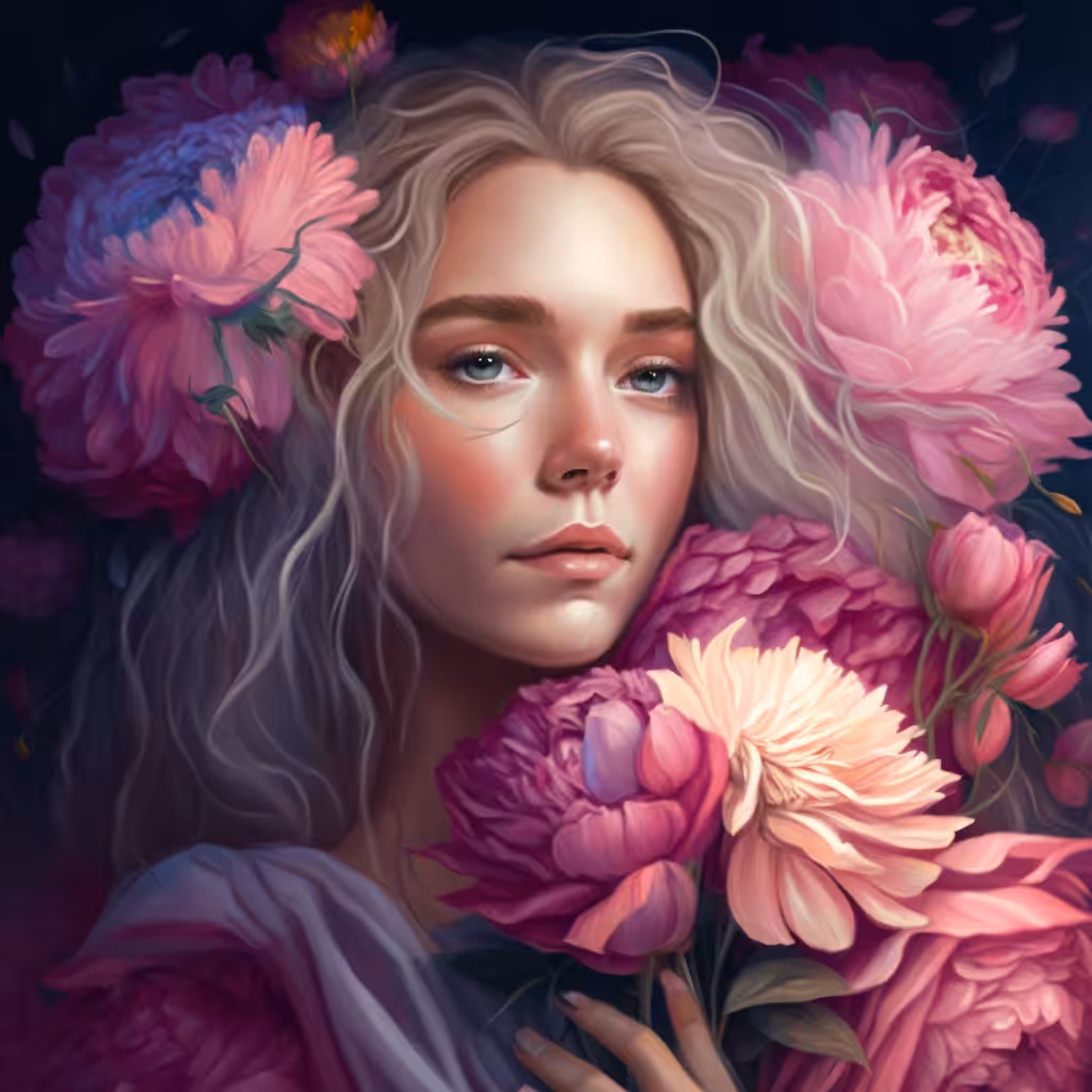 Girl in flowers
