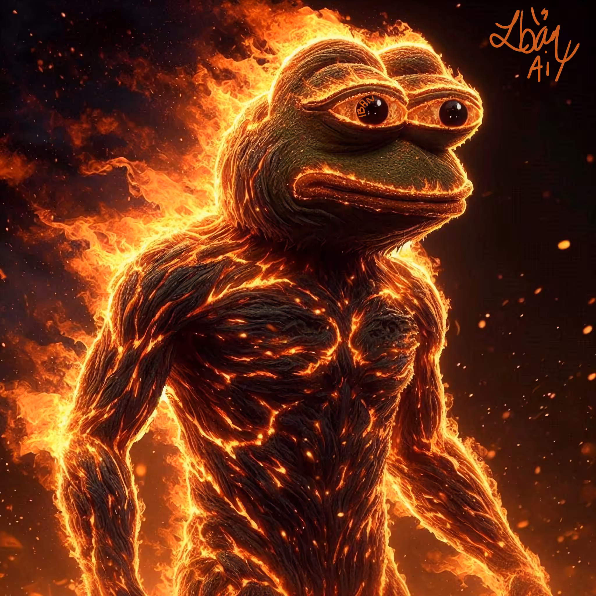 Pepe Legend on Fire