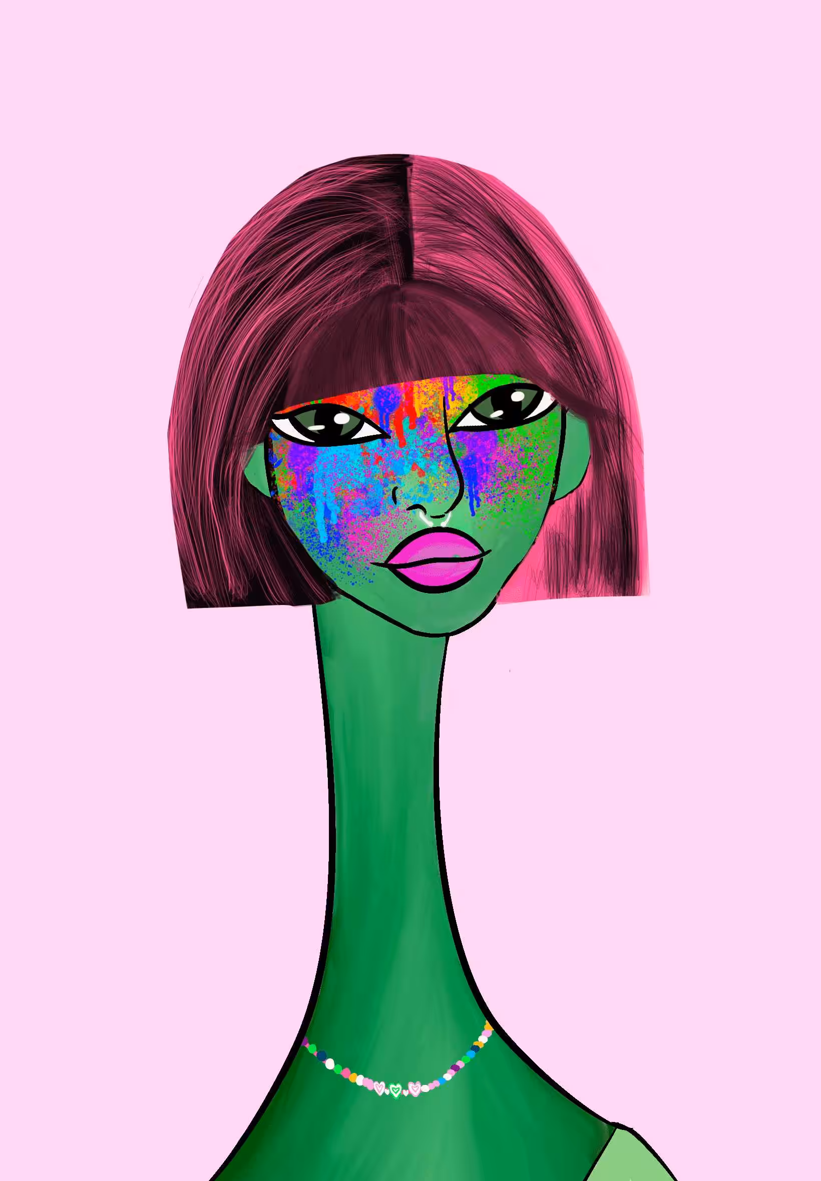 Long Neckie Ladies: Long Neckie Lady #3255