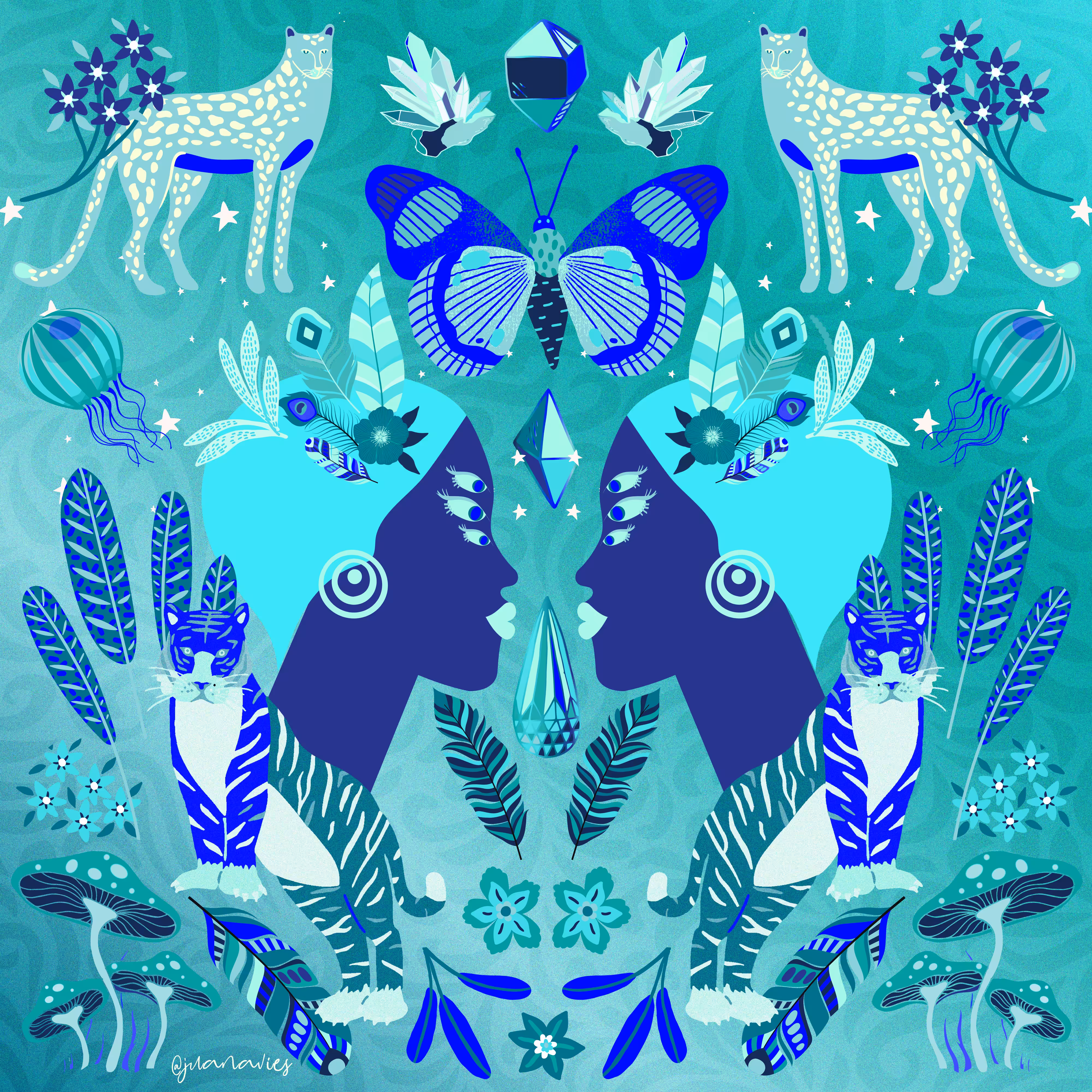 Blue Cosmic Queen