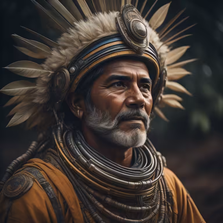 Space indigenous warrior