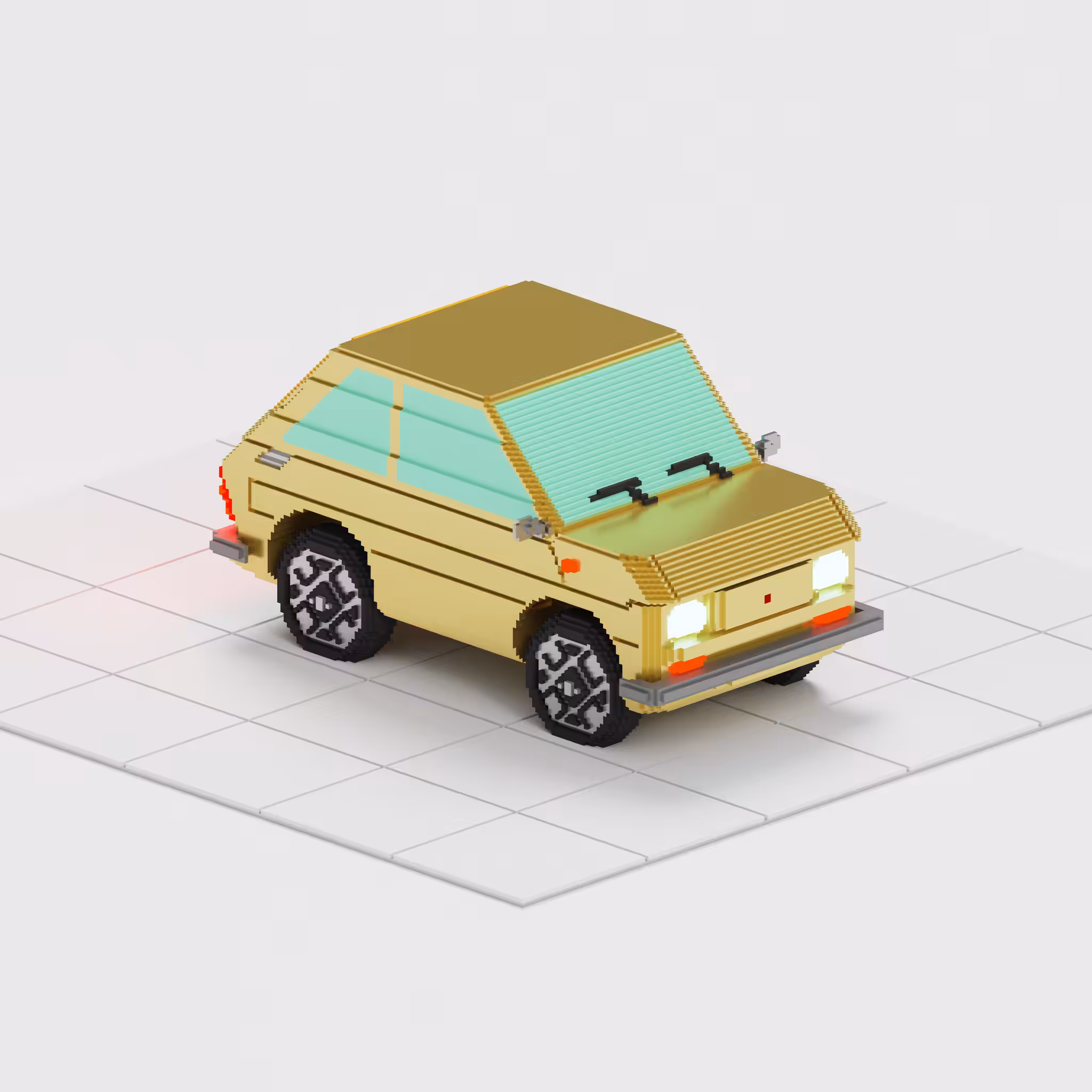 KINΞGARAGE 01 - FIAT 126 #GOLD