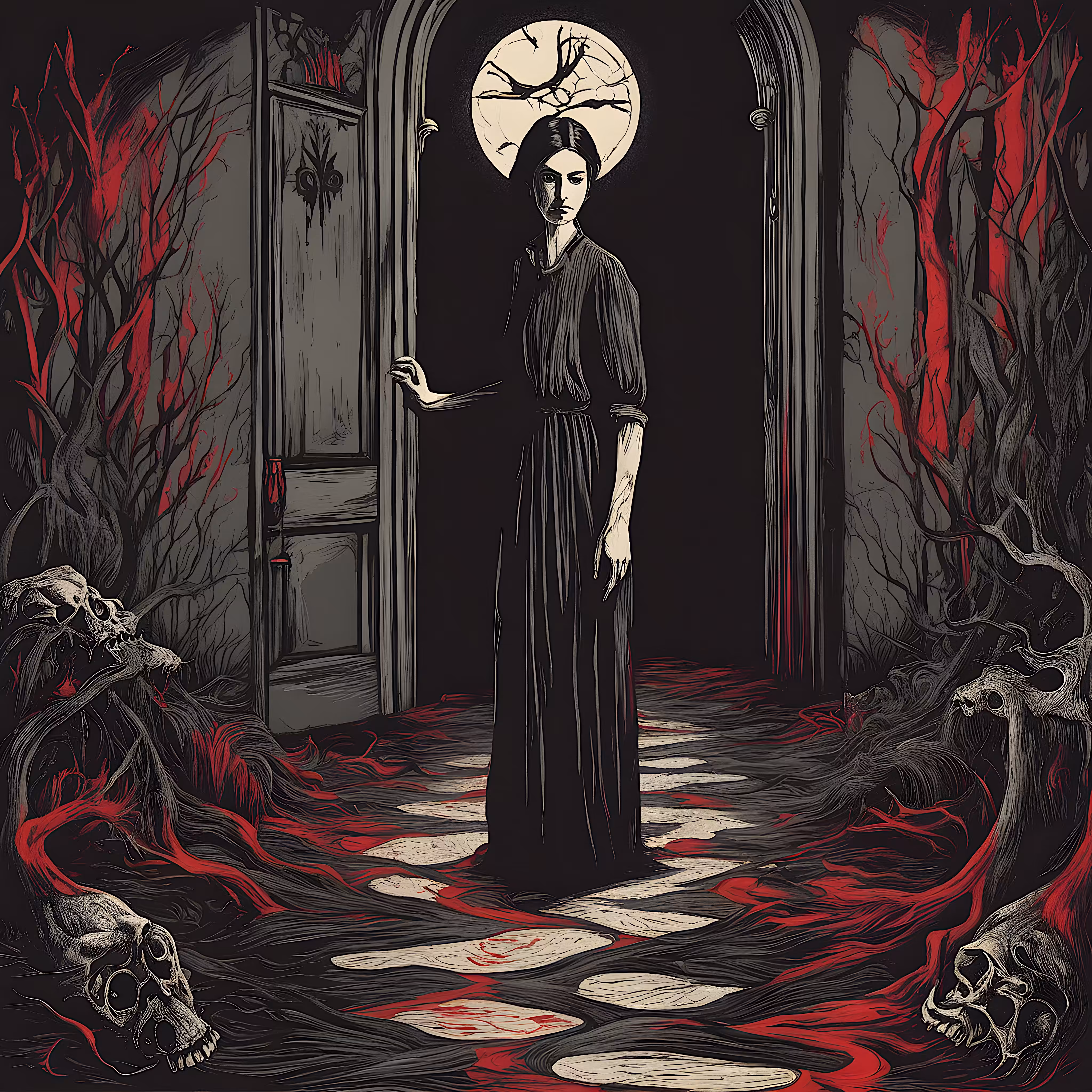 "Bloodstained Elegance"
