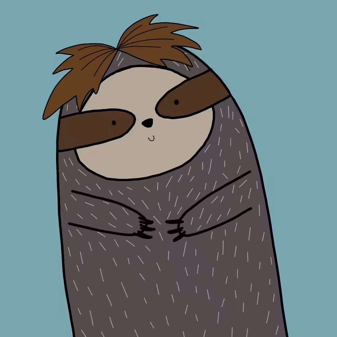 Finger Sloths: Bad hair day Sloth 