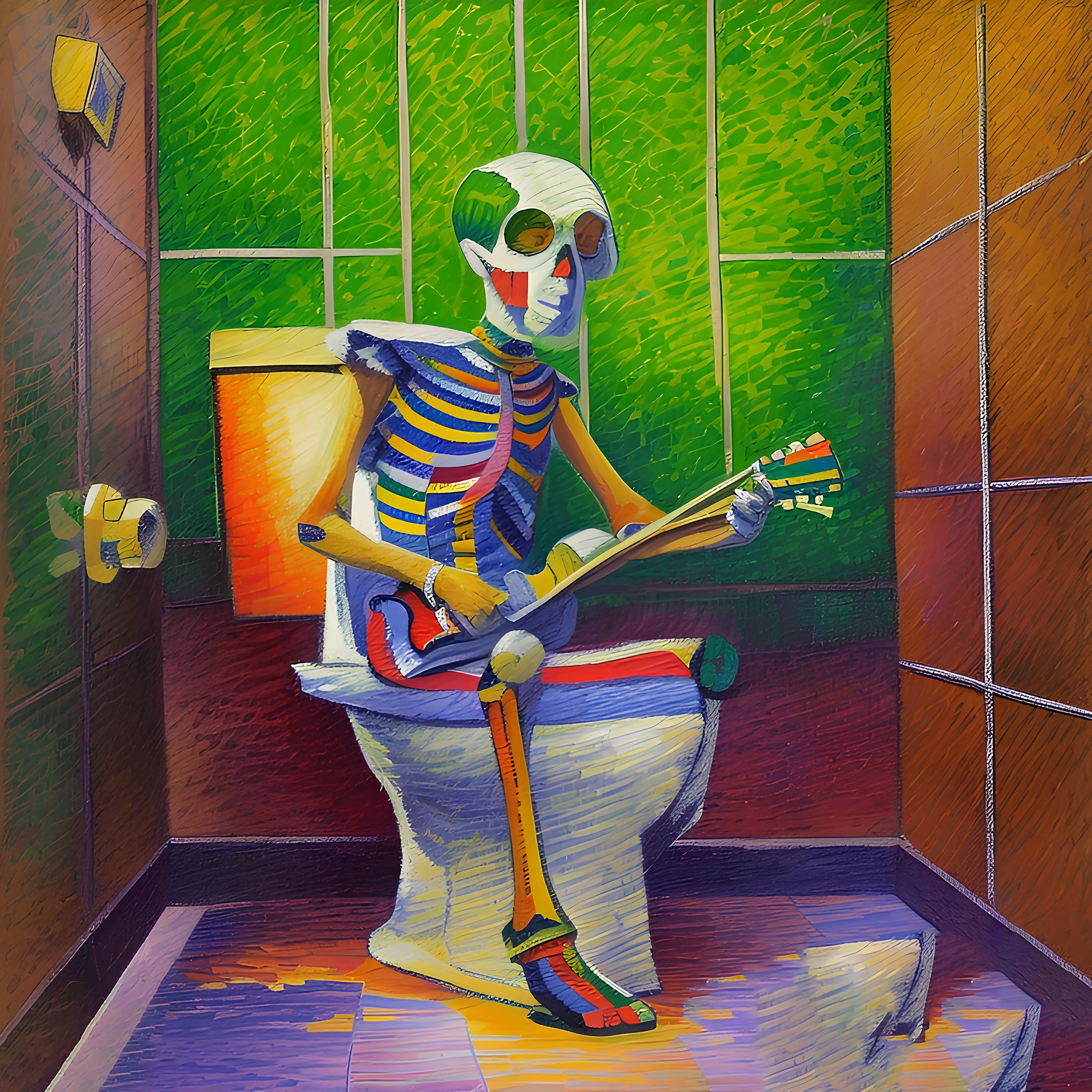 The Lavatory Lute Player