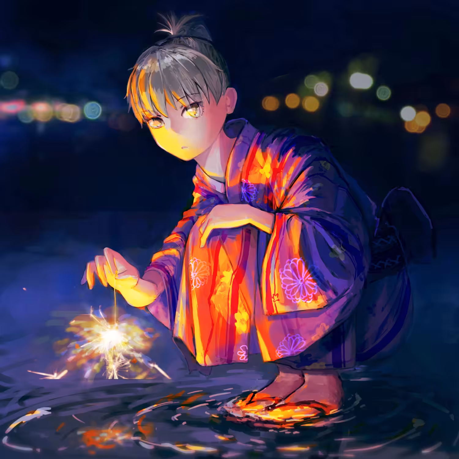 線香花火  "Sparkler" I