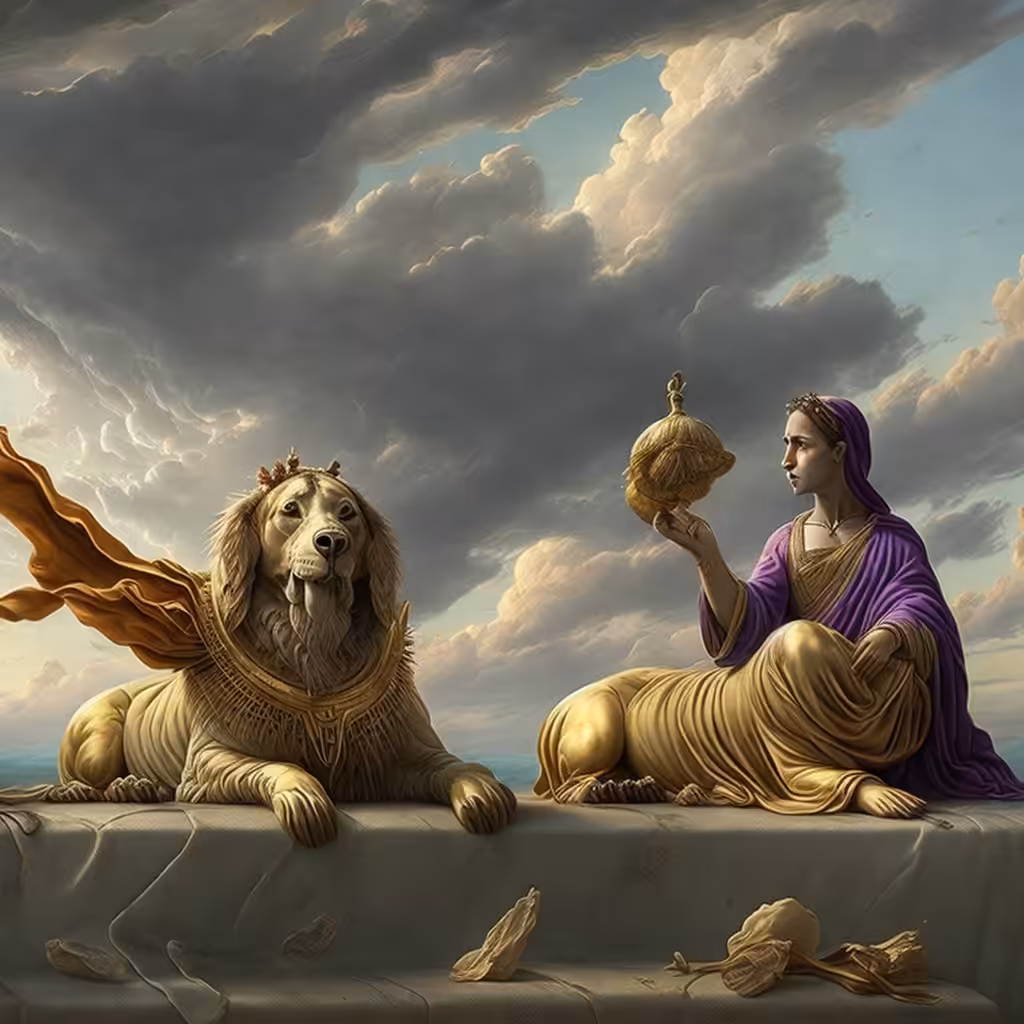 Davinart L Series: the dog goddess planning her next adventure.