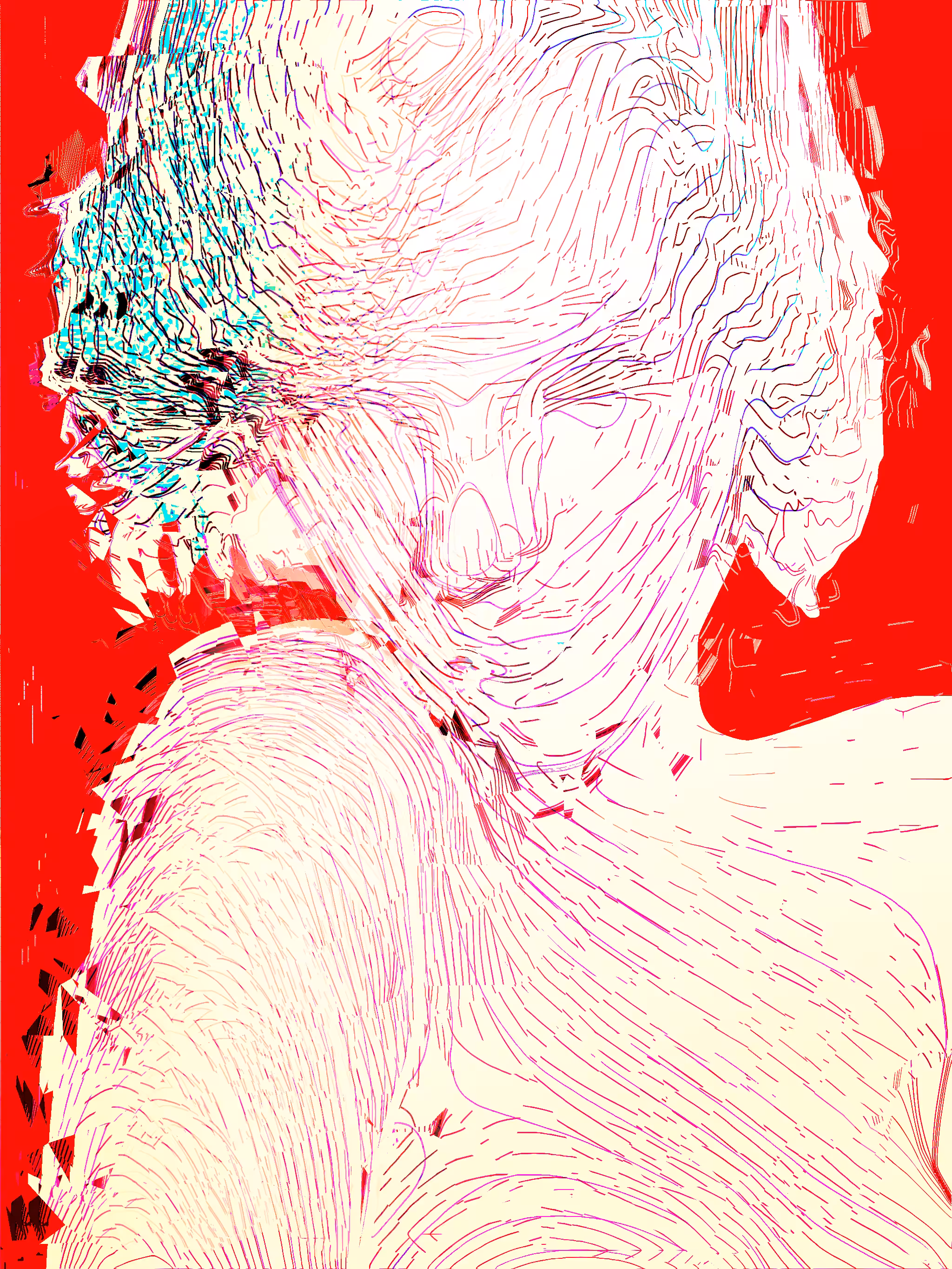 face cachée.