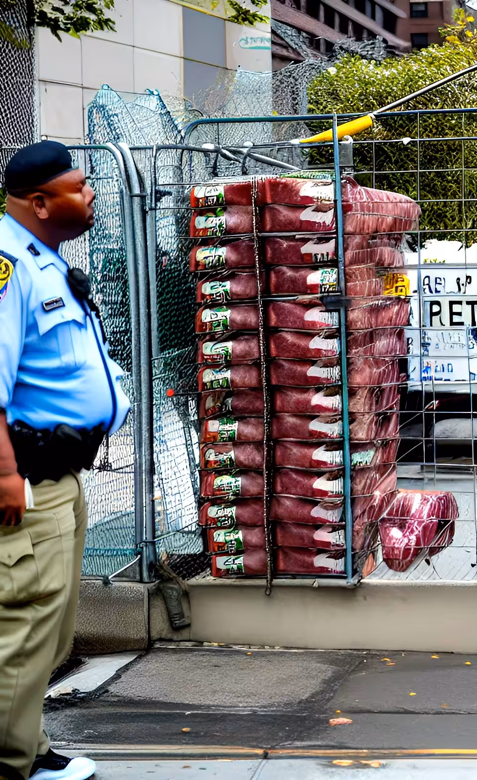 SPAM: New York SPAM dealer Magistrally Transformed in a piece of meat because of the Cop