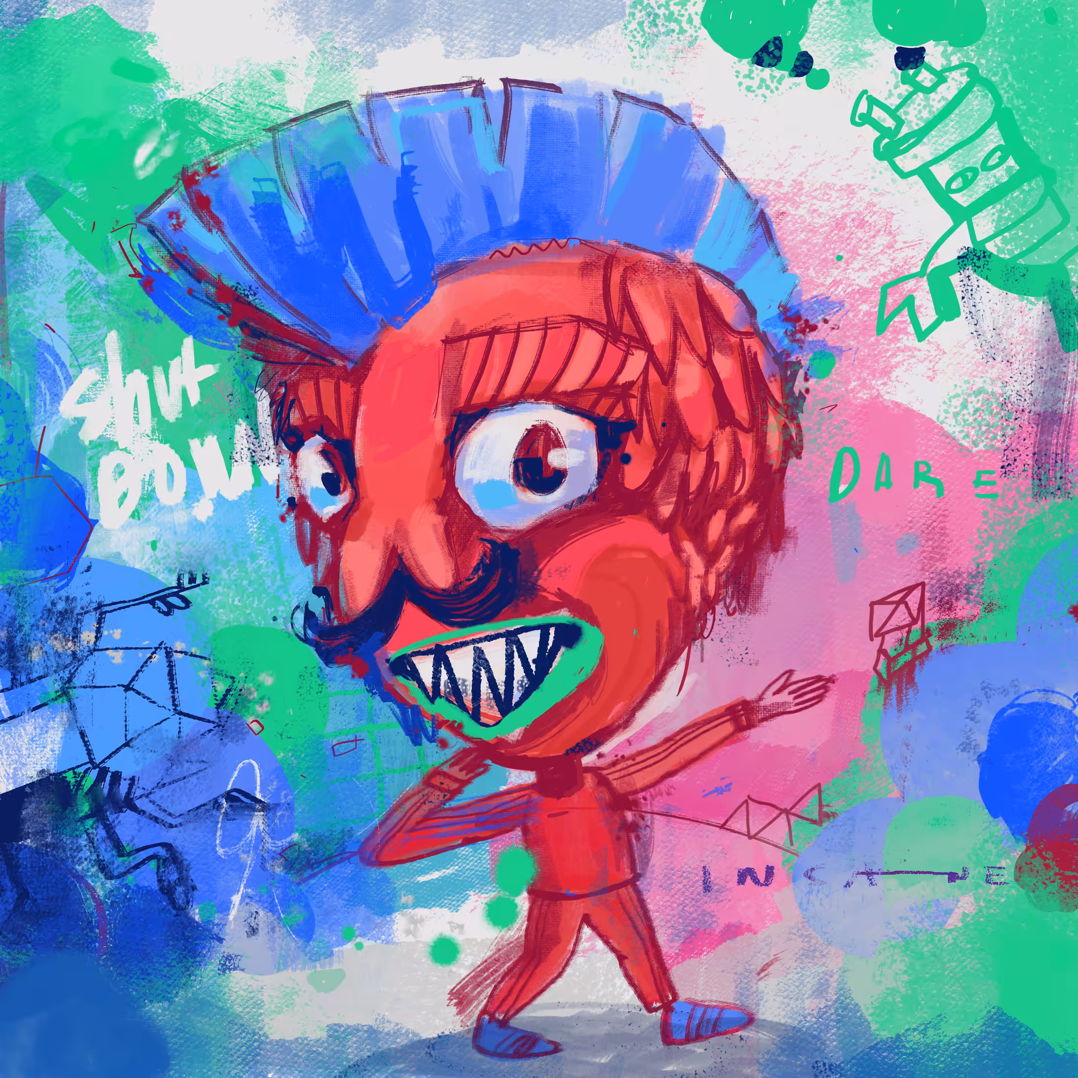 Mr Wacky dancing