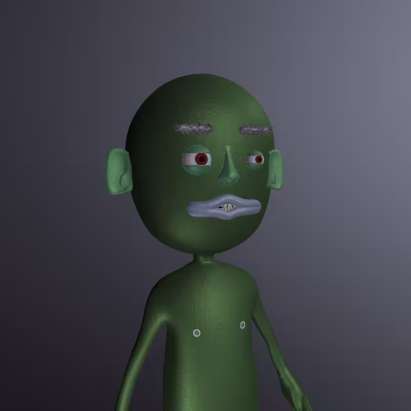 Strange little green man #2