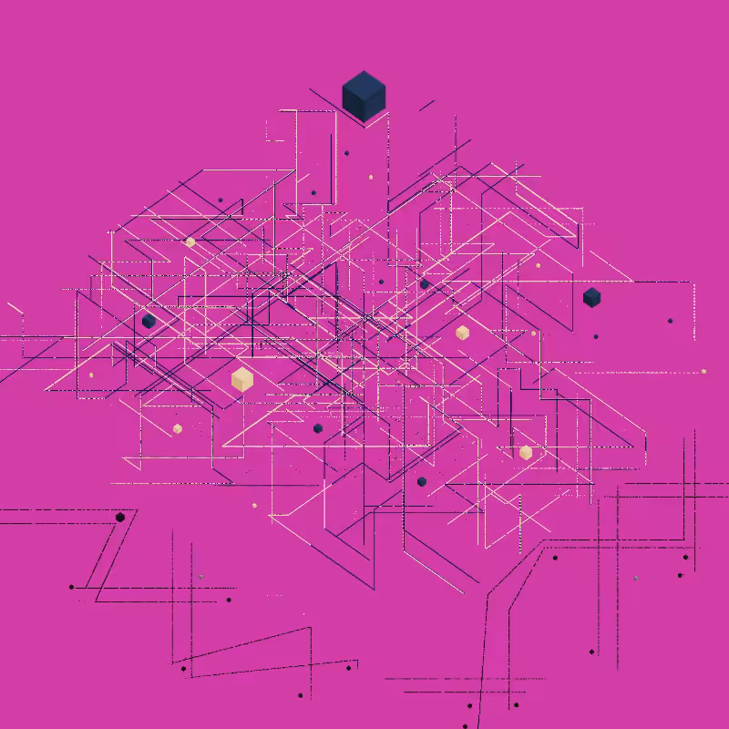 Luminous Streaks and cubes #15