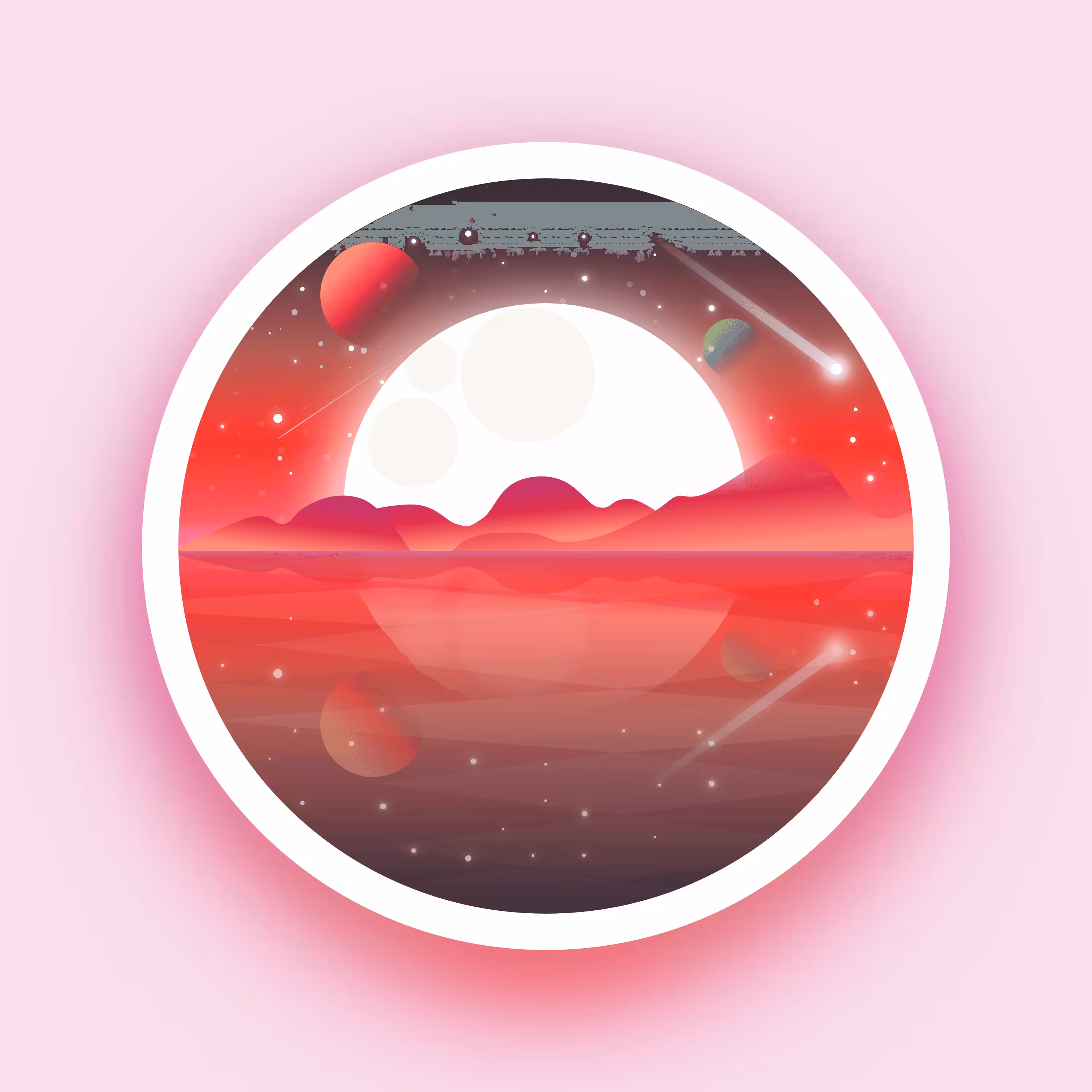 Mountains sunset