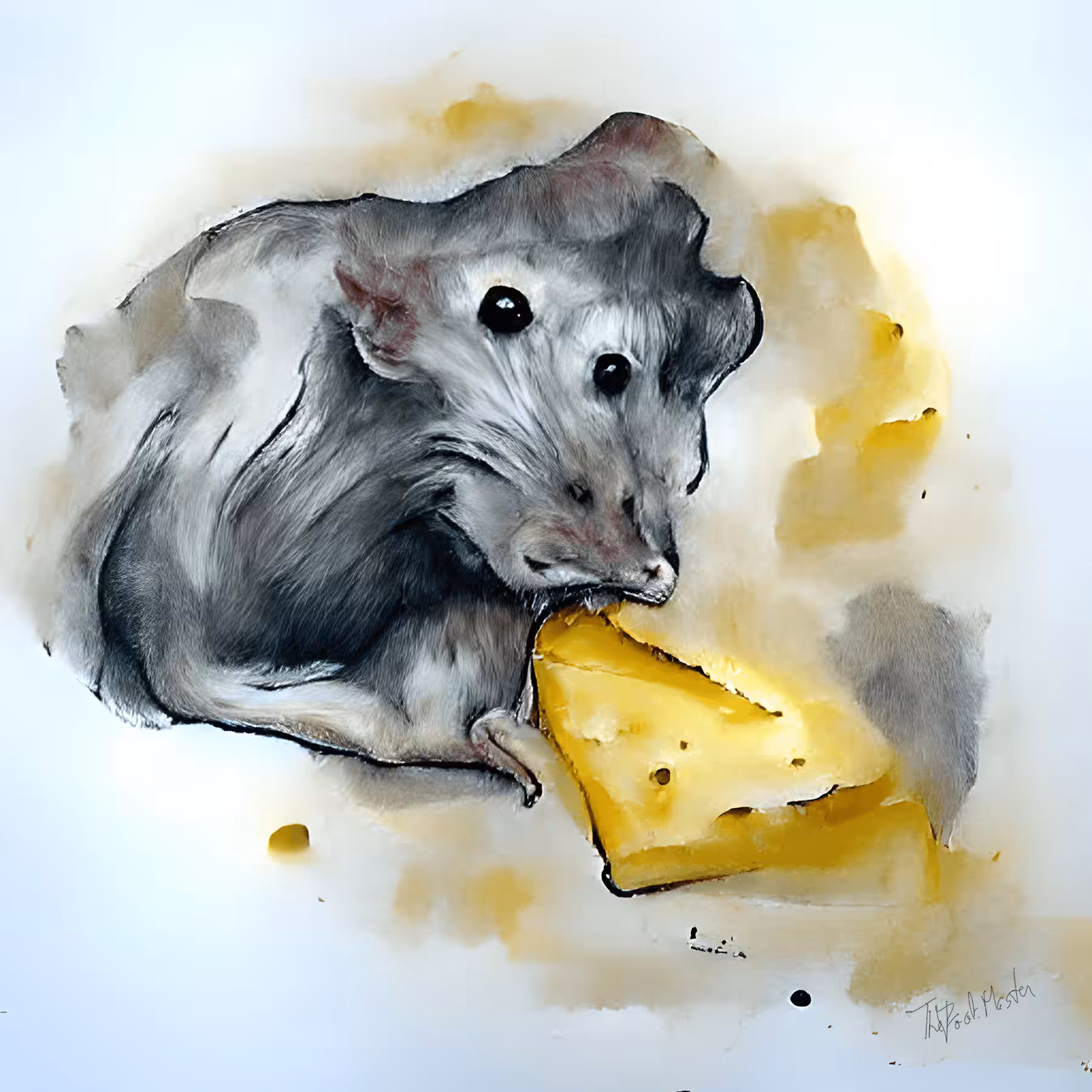 Rat with cheese
