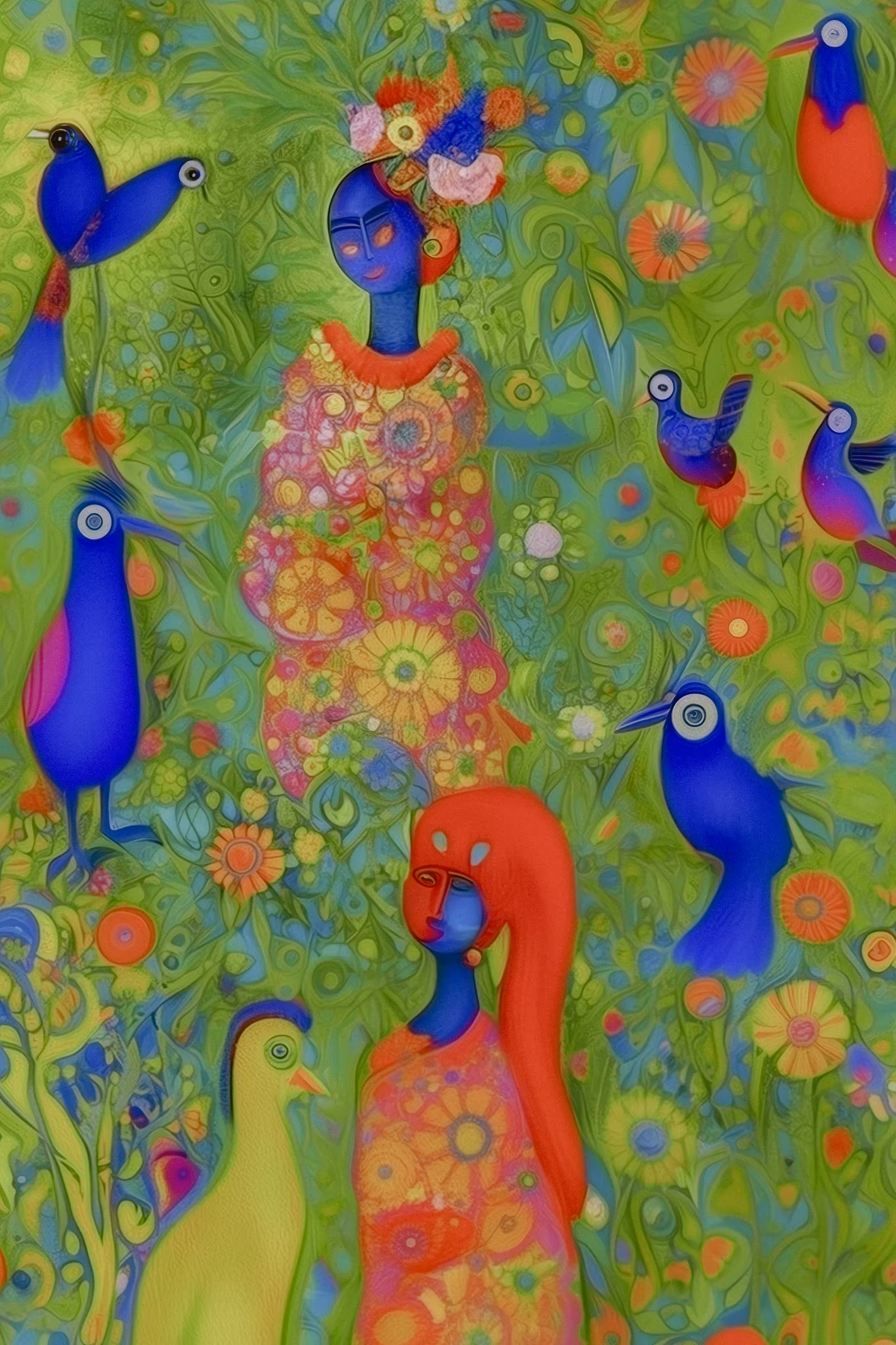 Together with the Blue Birds