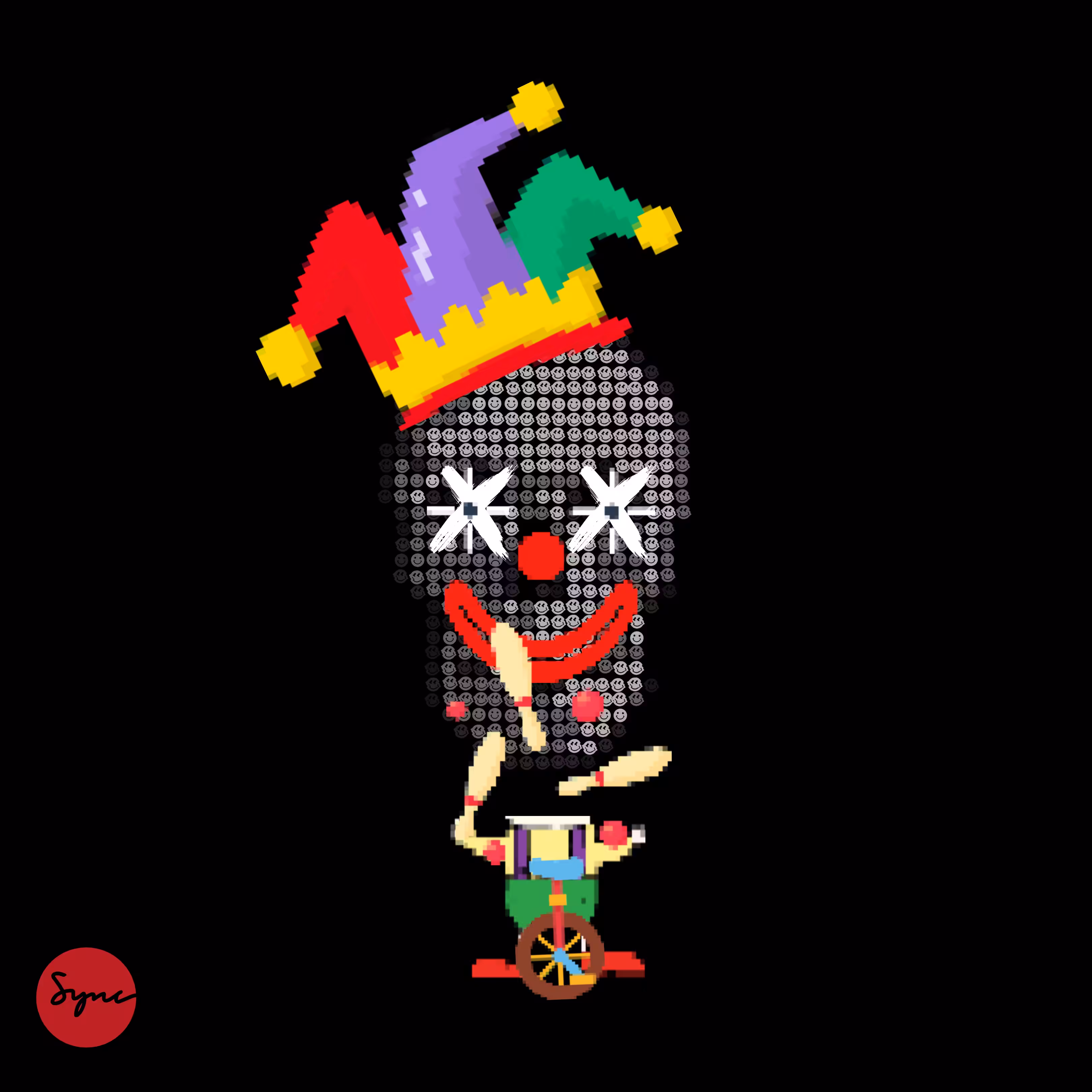 Clown Smiley Skull