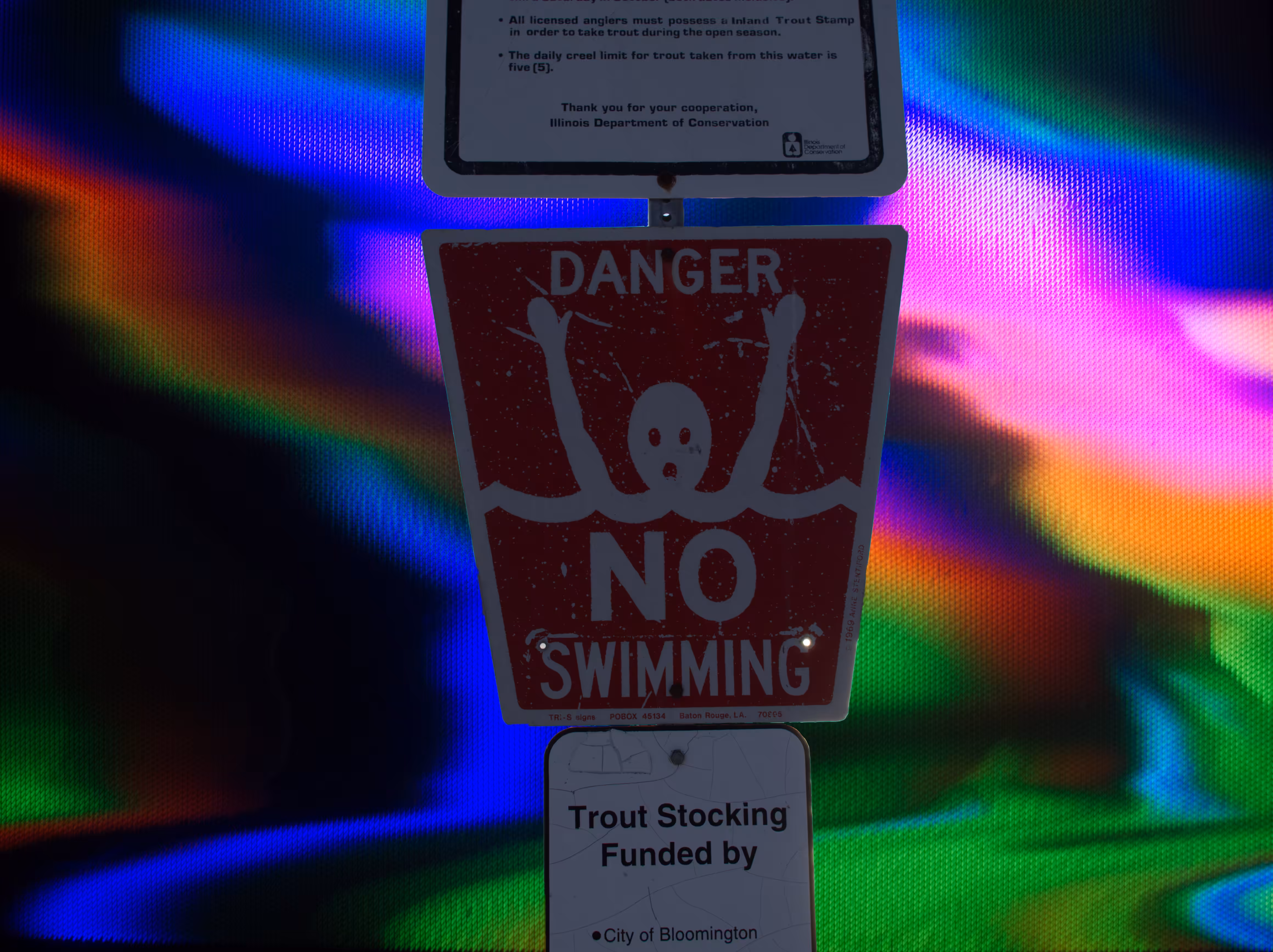 no swimming