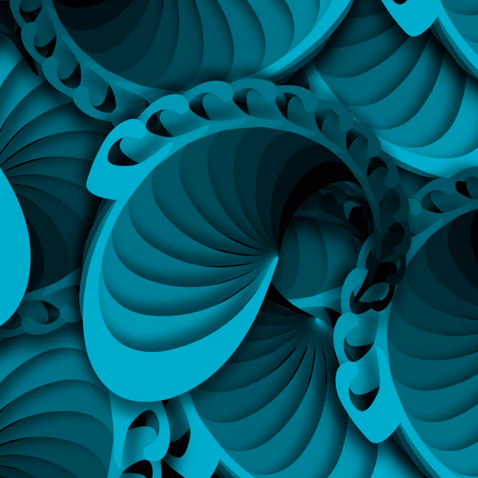 'ع' Spiral