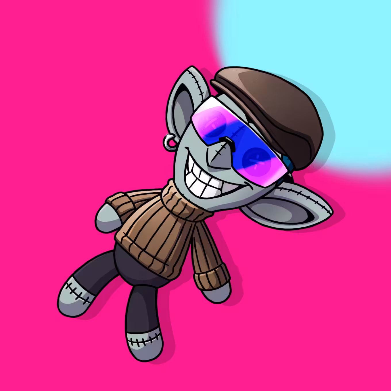 #6889 Sneaky Vampire Teddy