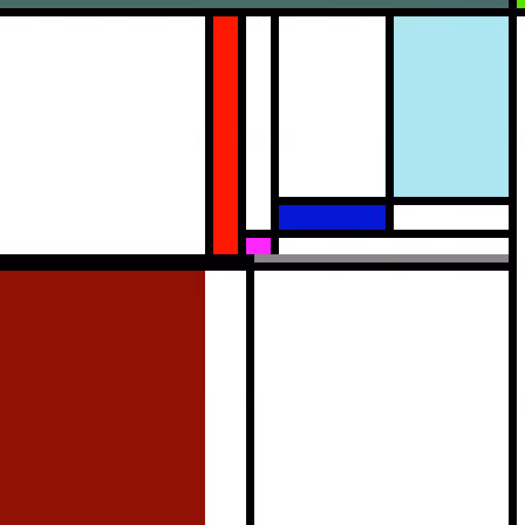 PixelNunc: Mondrian bottom-left