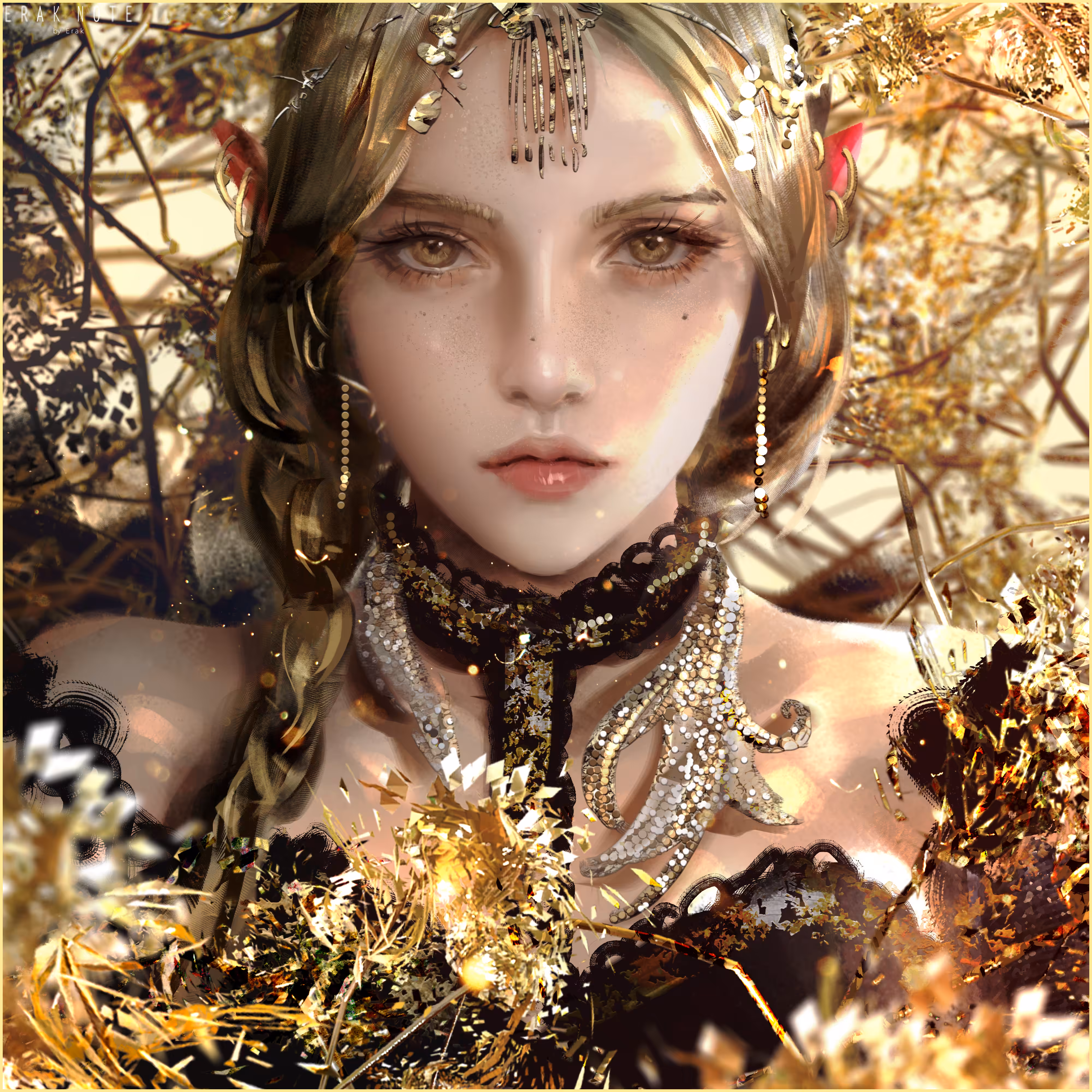 Flower and Iron - Gold
