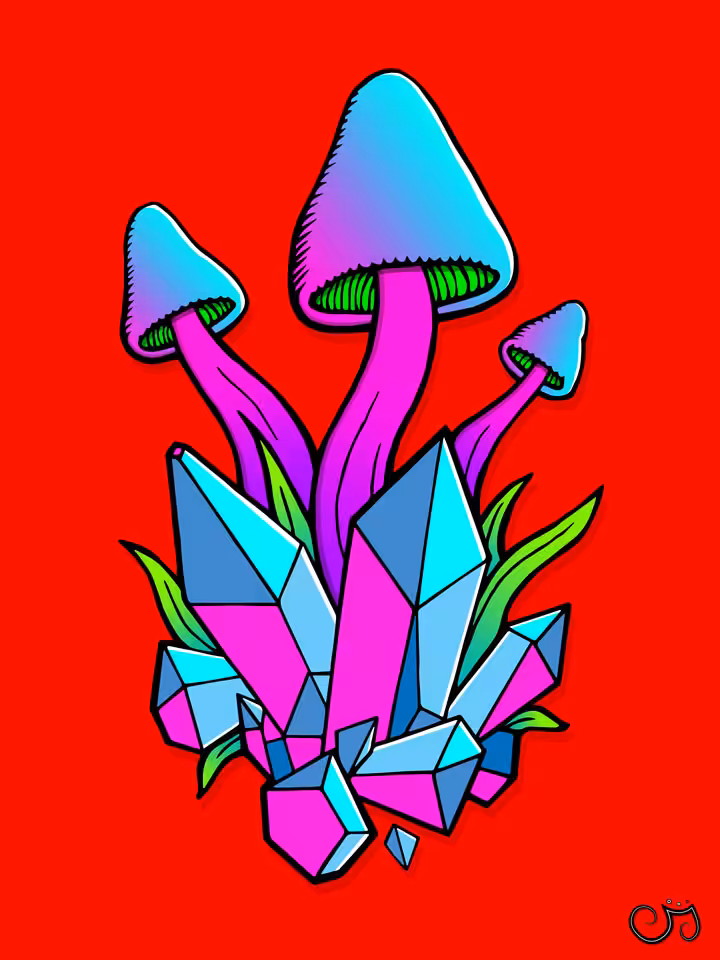 Cluster Fun Crystal Shroom