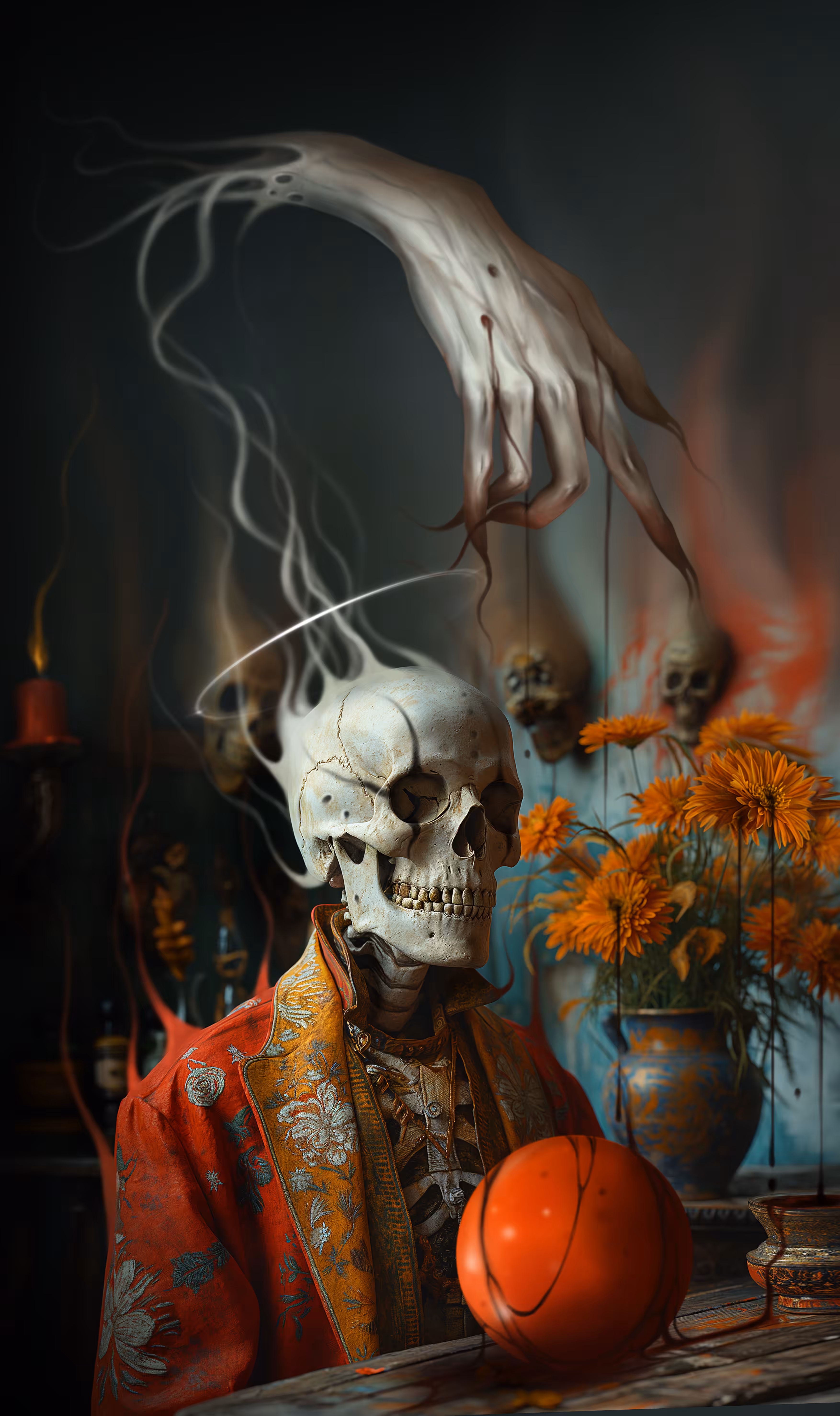 "Also the death goes to tavern" 