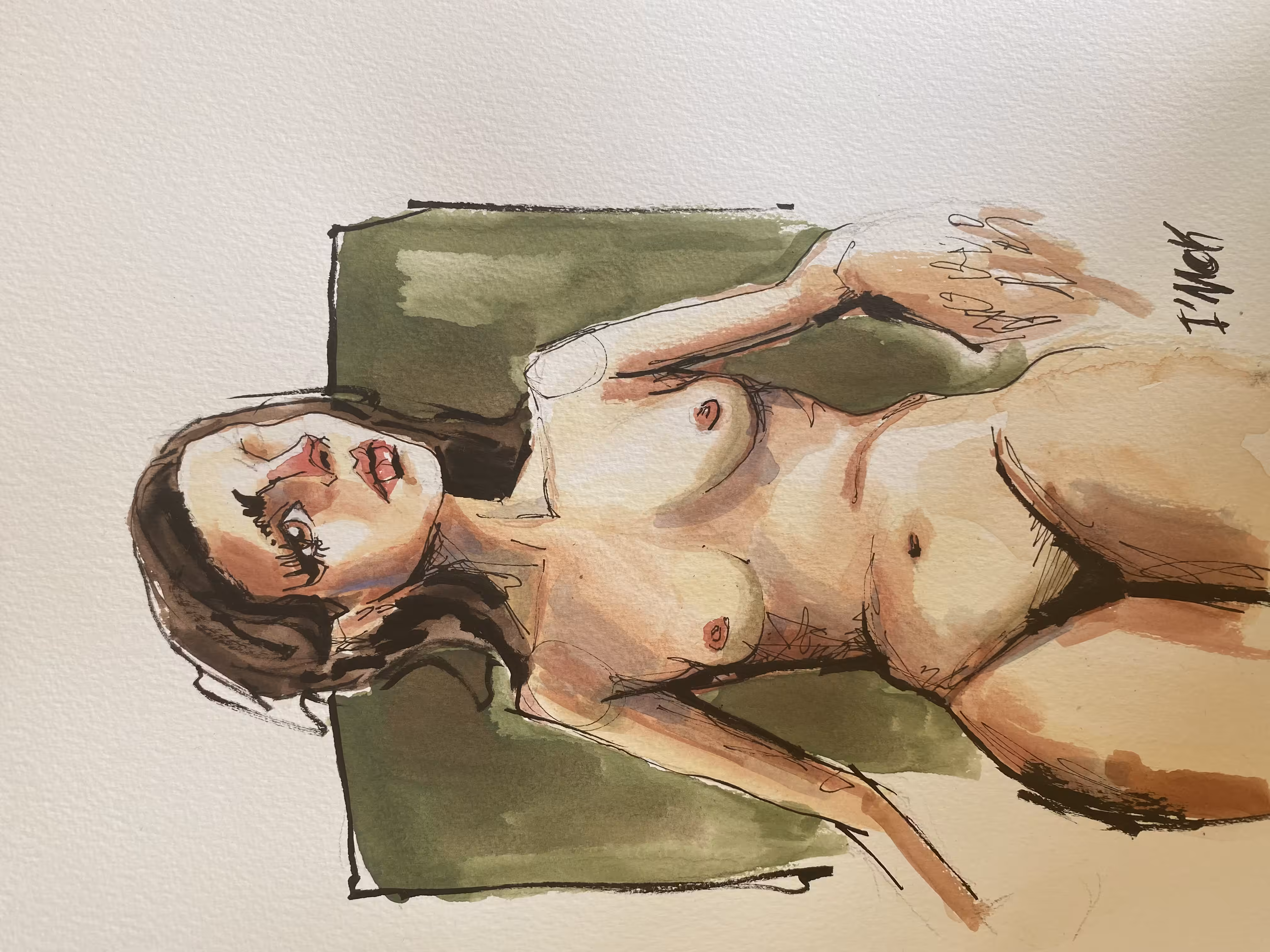 Watercolor on paper 👁️