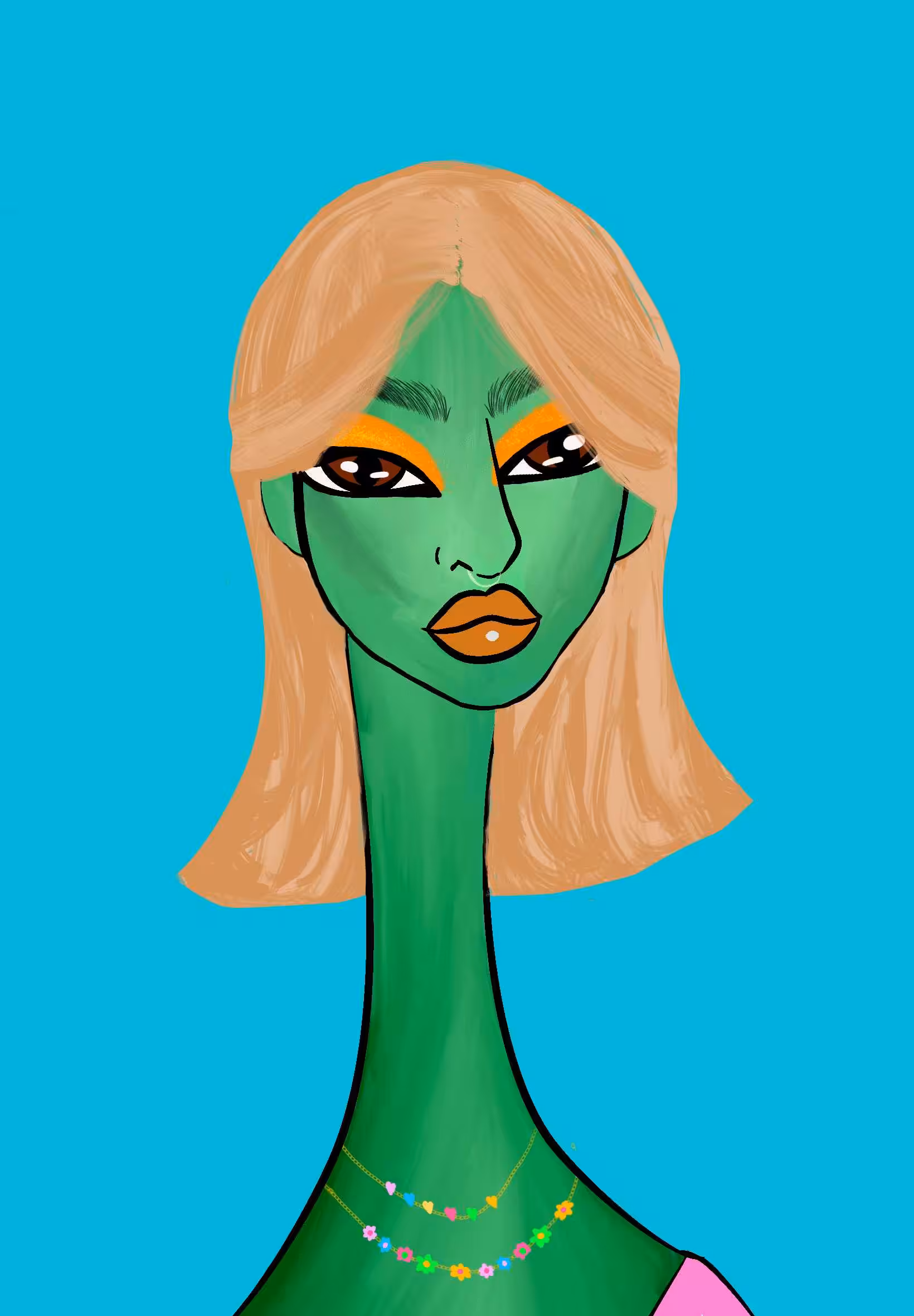 Long Neckie Ladies: Long Neckie Lady #3095