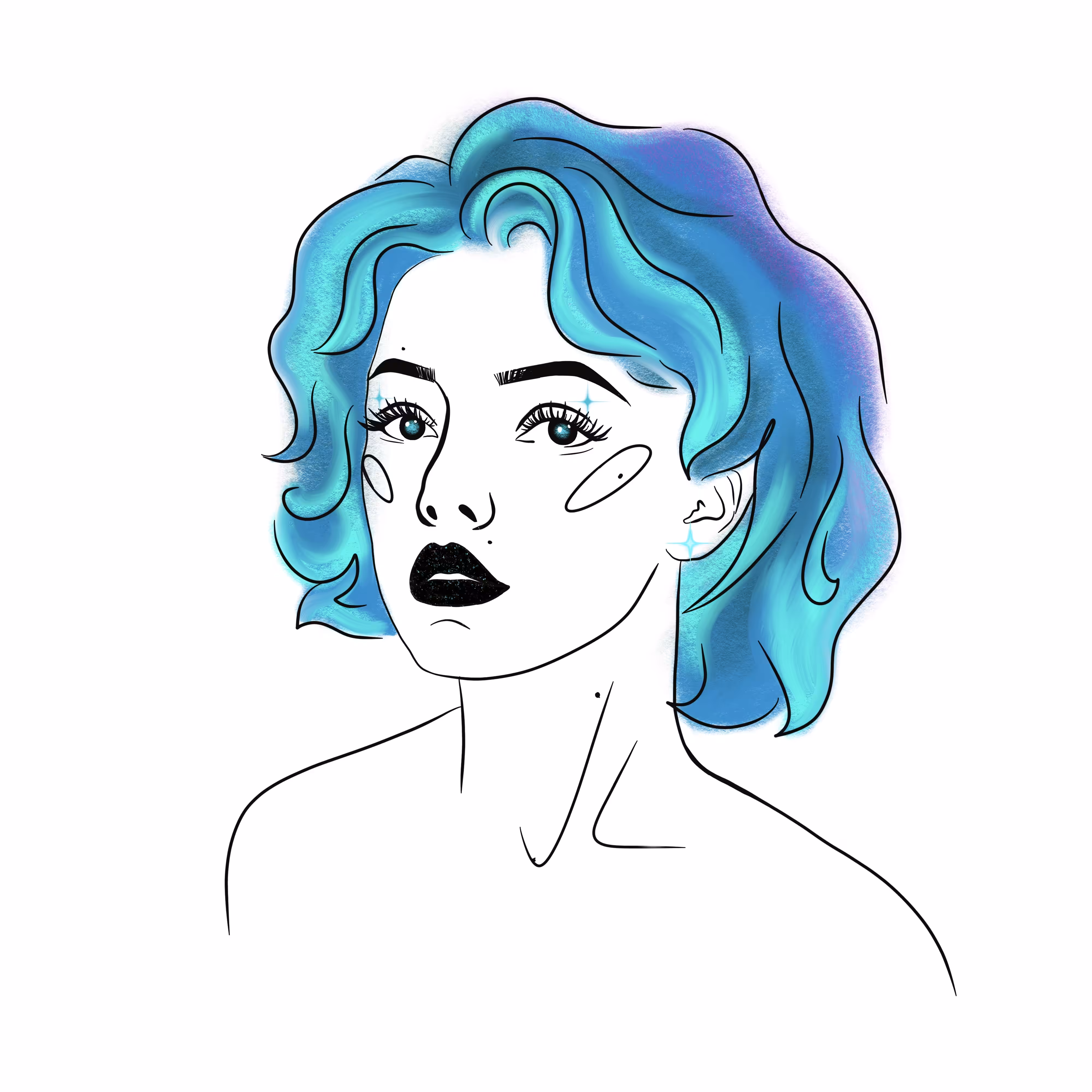 Minimalistic Queen Glitch