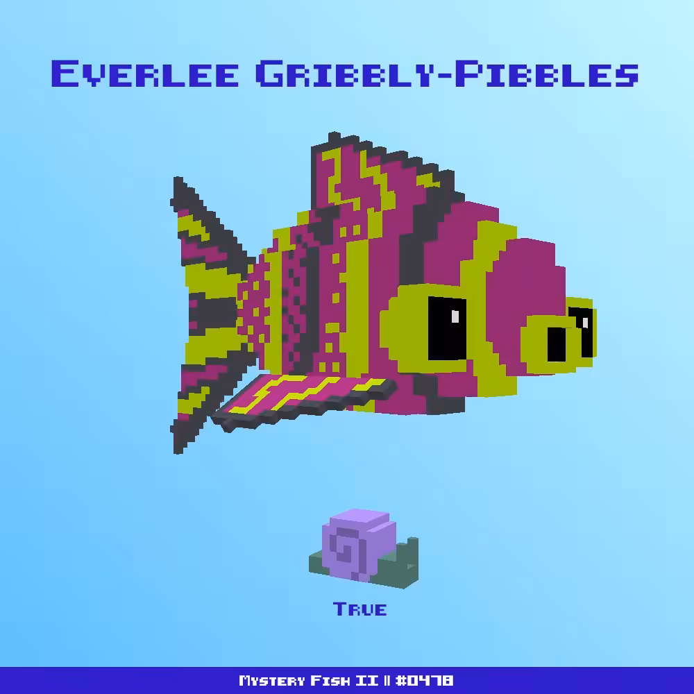 Everlee Gribbly-Pibbles :: Mystery Fish 0478/1000 