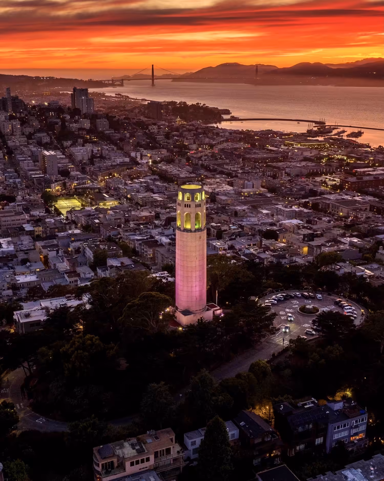 Coit Tower Aglow