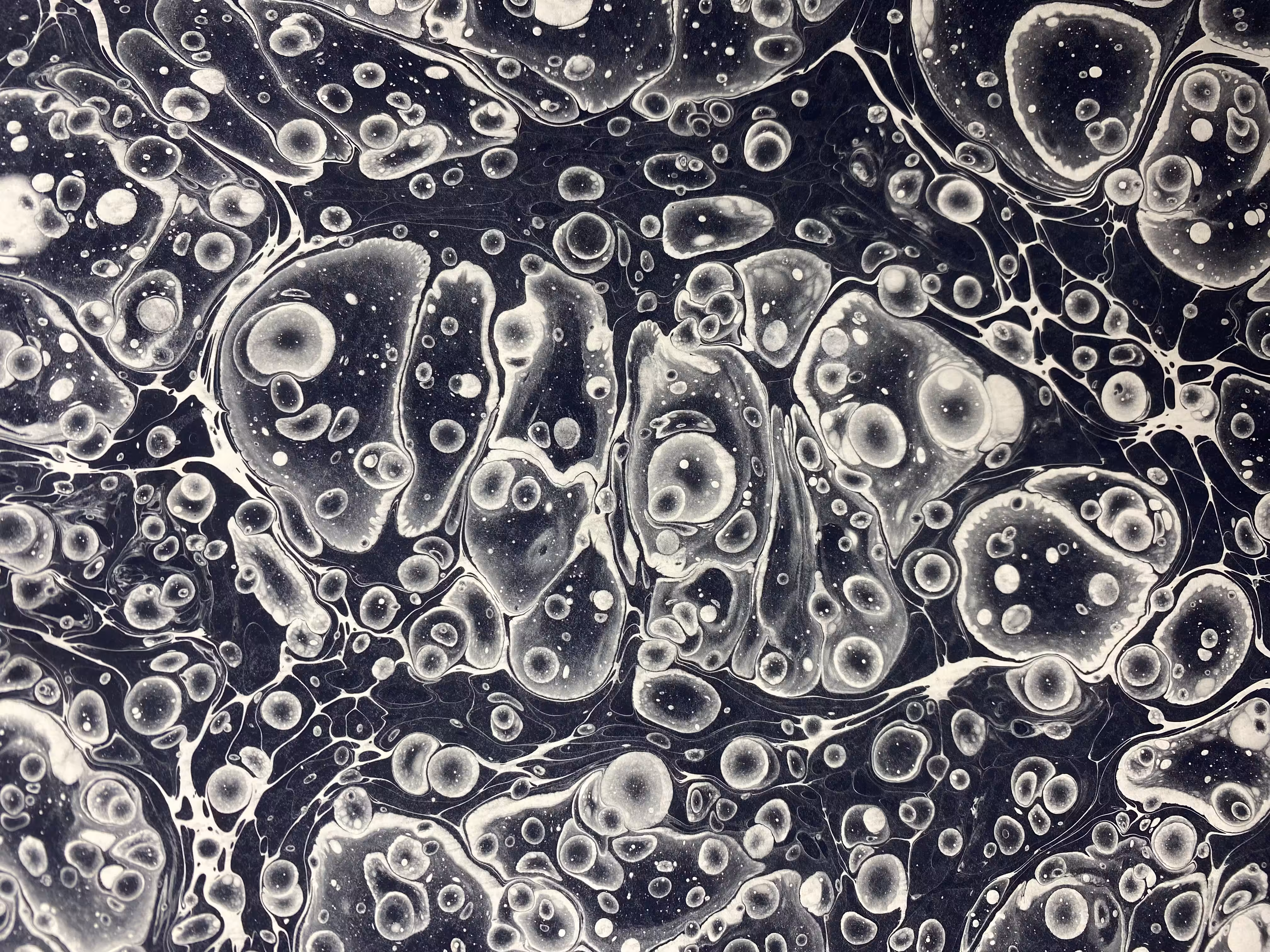 Monochrome Battal Ebrû / Marbling Art SE #4