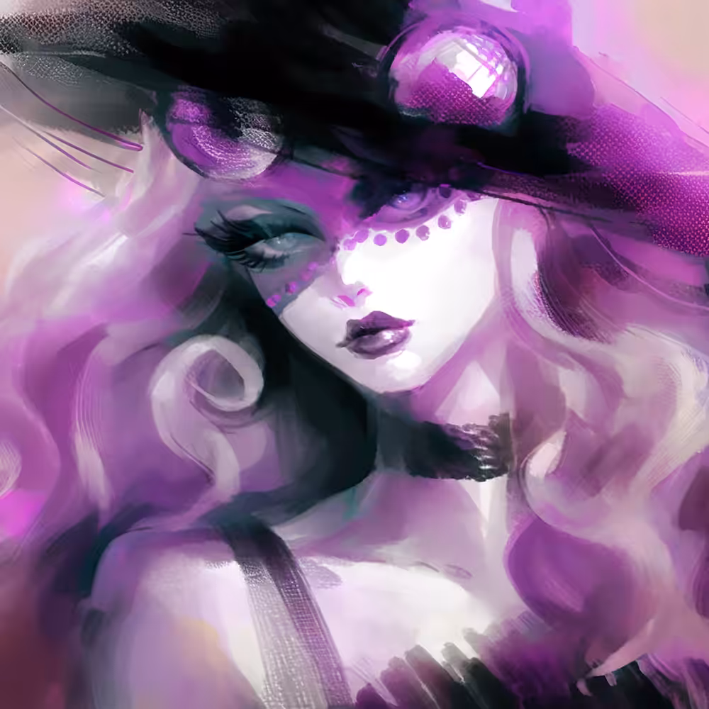 Dreamy Woman with Larger Than Life Eyes