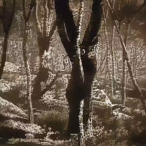 Ink Wash Grove | Gold