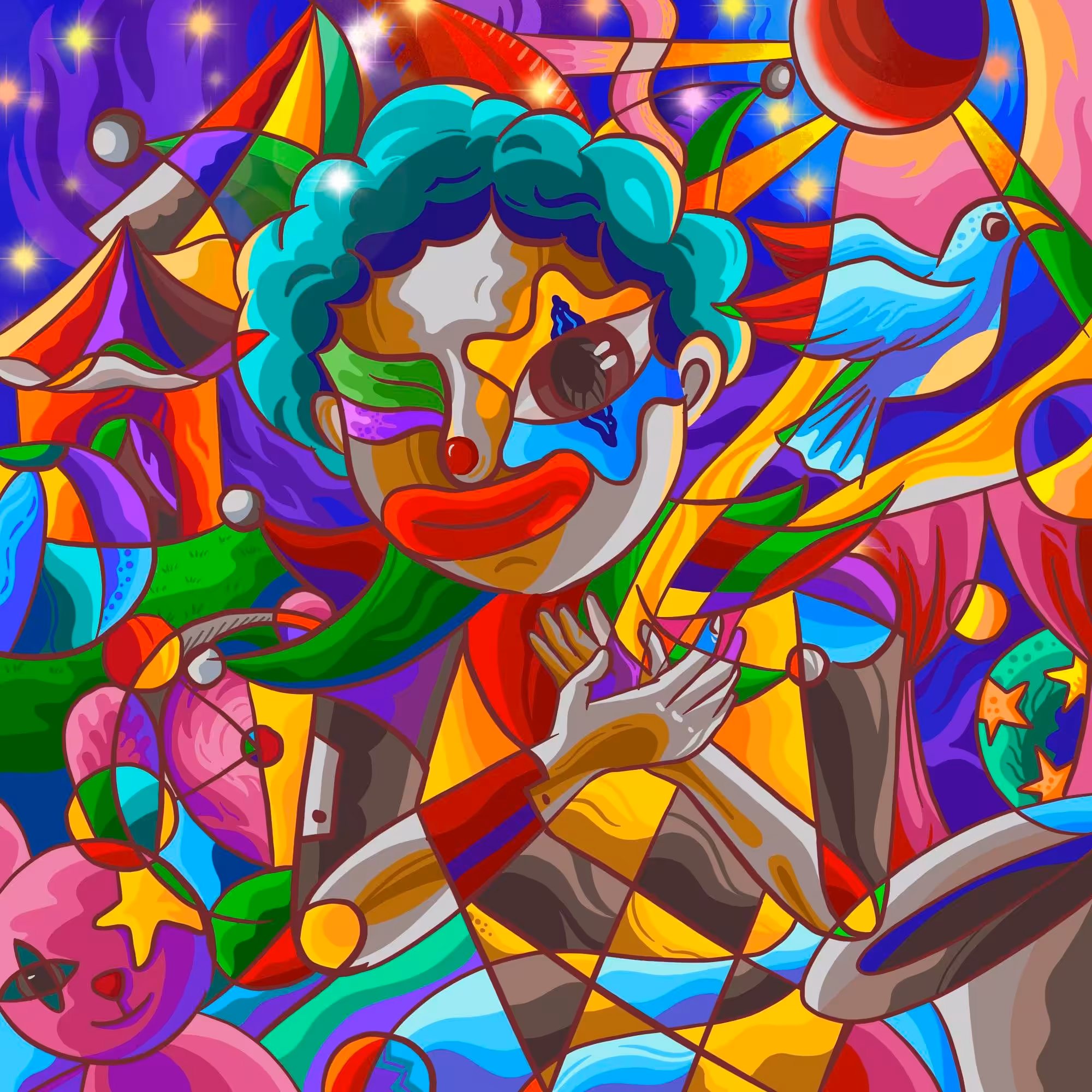 Not funny clown