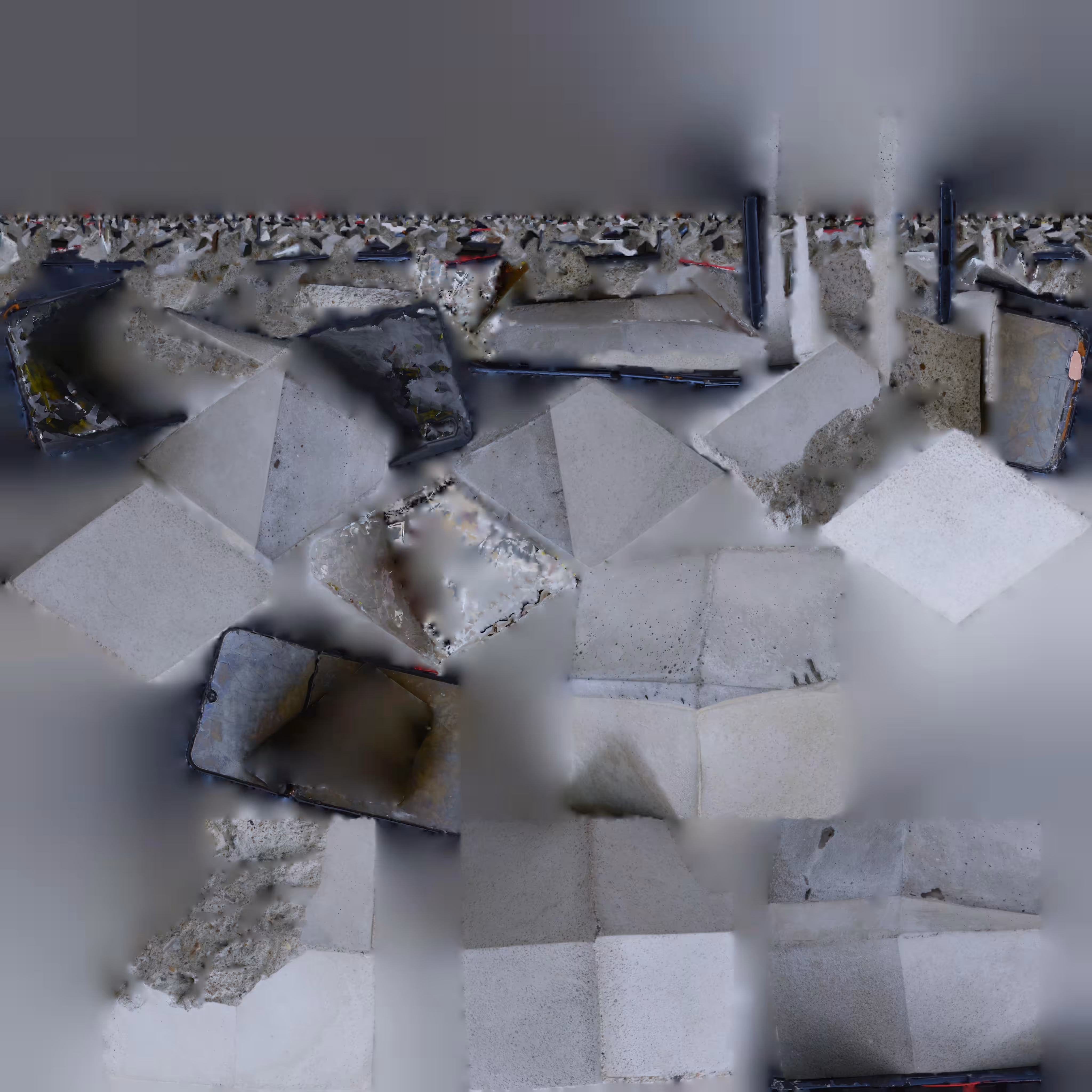 Found UV, Rhombic dodecahedra with phone