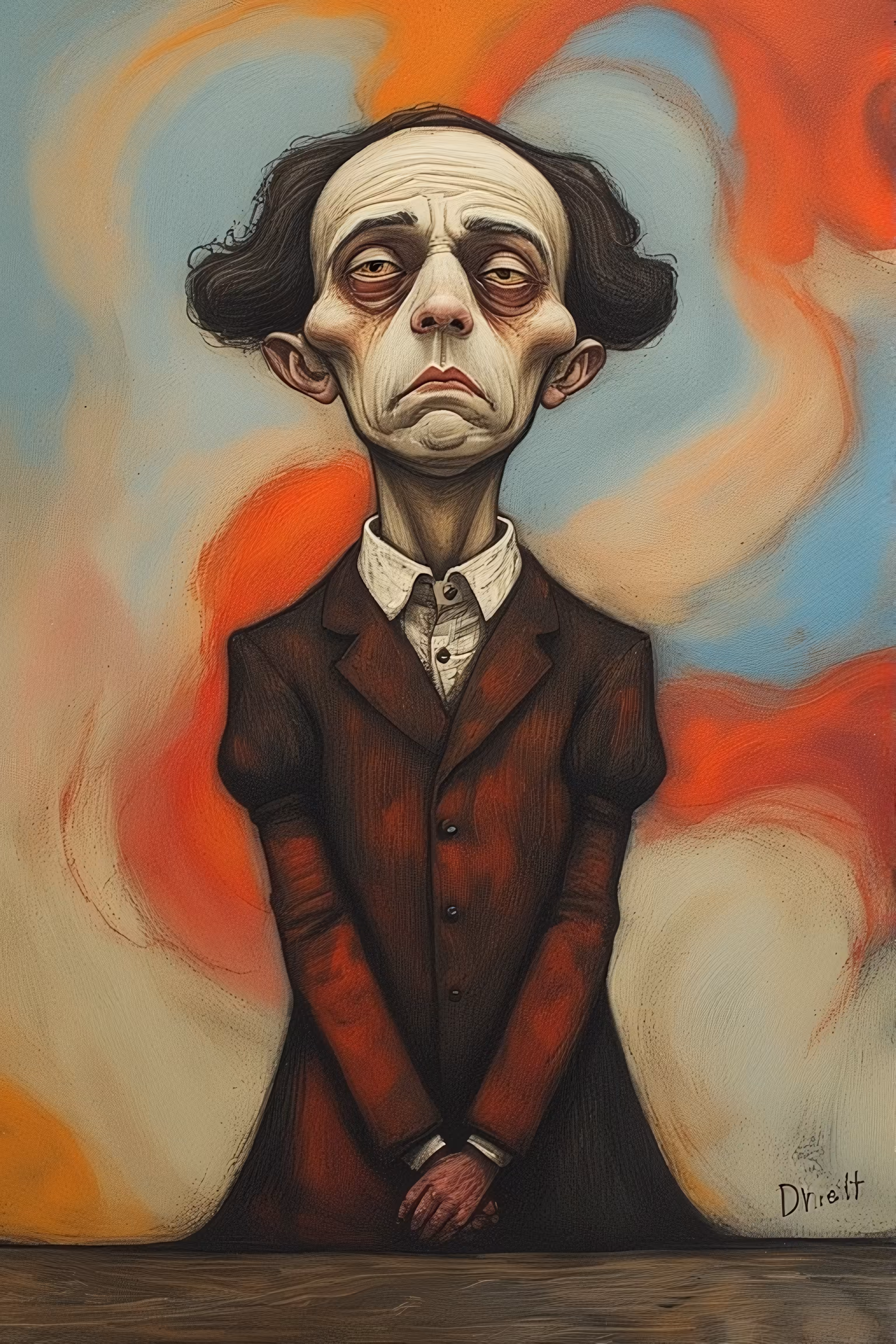 365 Brushstrokes of the Future: The Melancholy of Poe: A Gothic Caricature