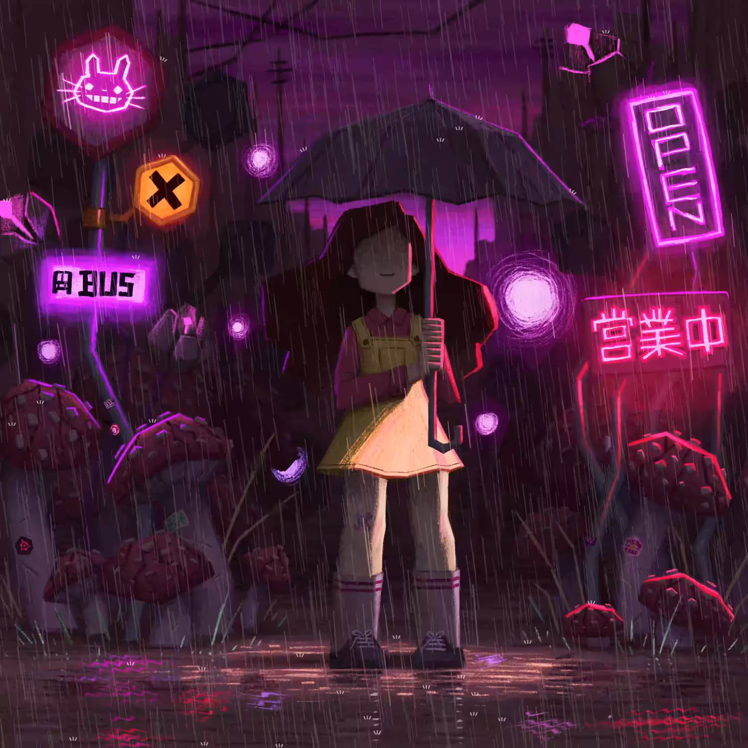 Waiting in the rain