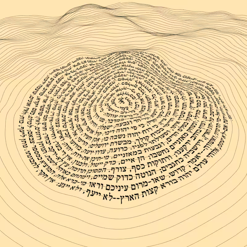 Topographic text #3