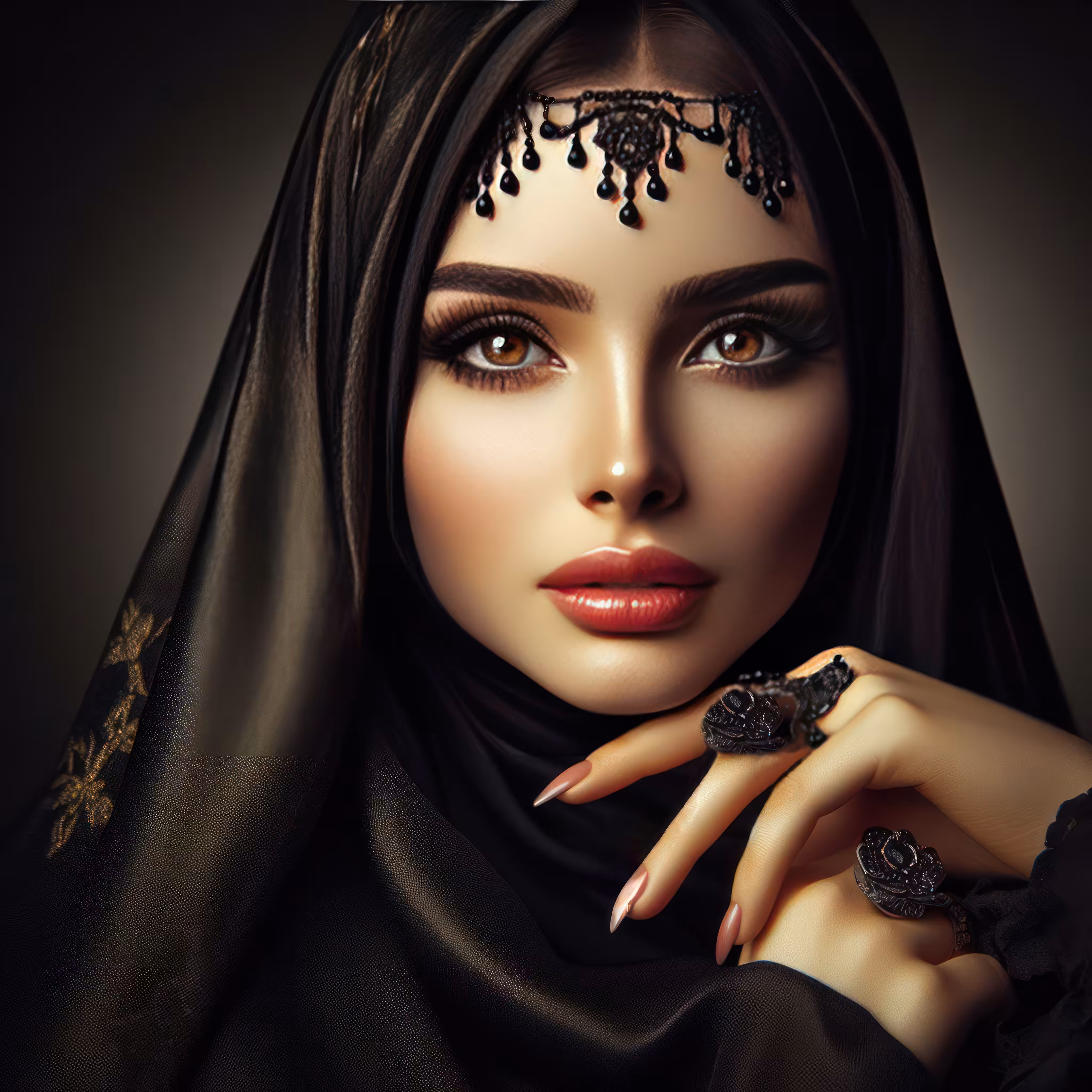 AI Photo: Veiled Woman_3