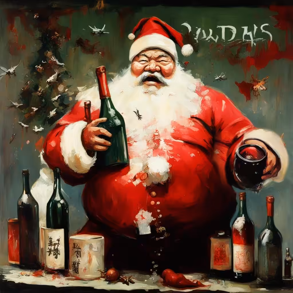 Get drunk with Santa