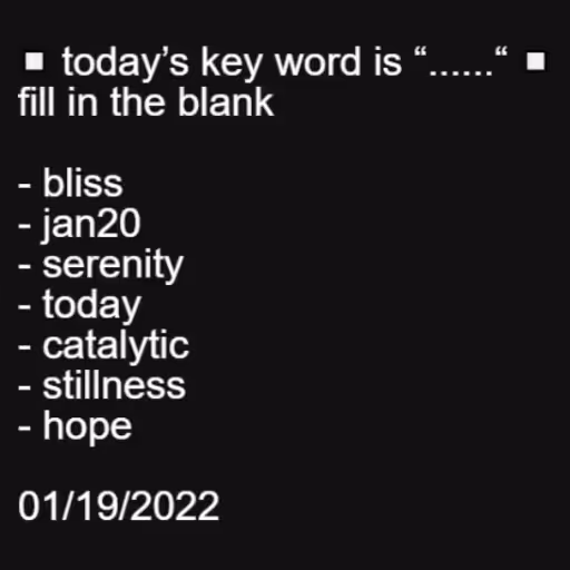 ◻️ today’s key word ...