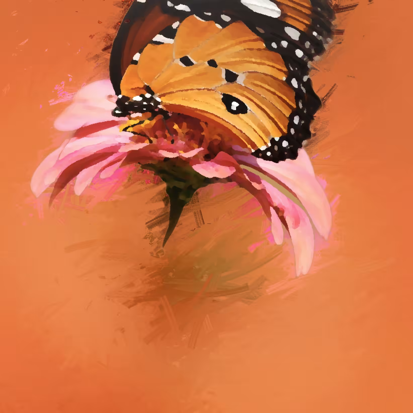 Est Papilio Aureus in Rosea Flos, 2021