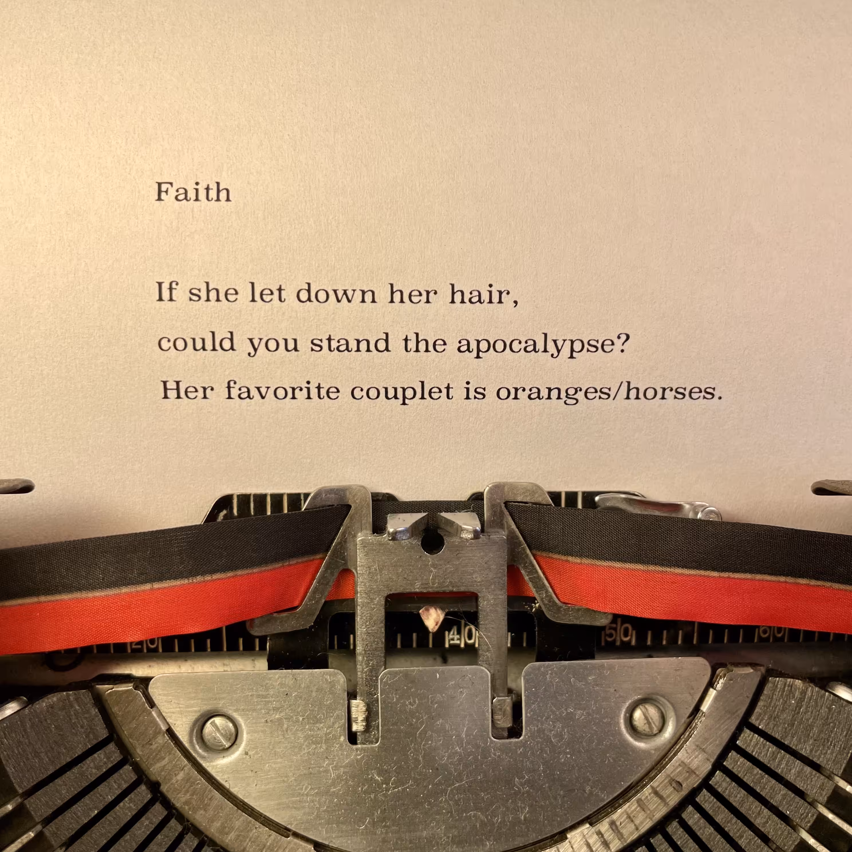 Love Poem Tercets: Faith