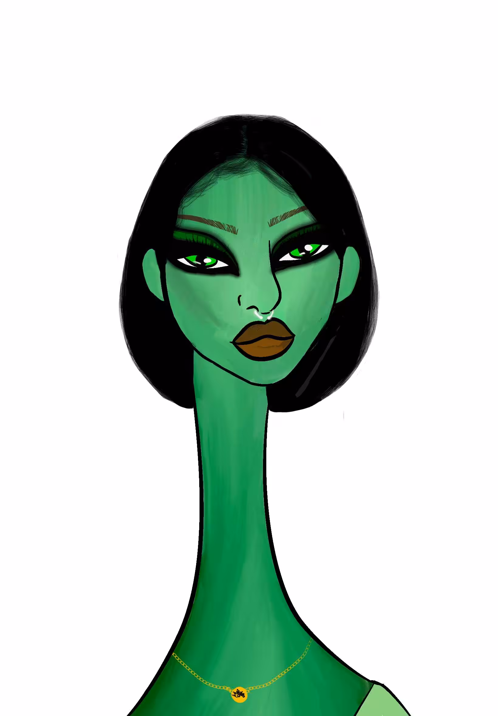 Long Neckie Ladies: Long Neckie Lady #2088
